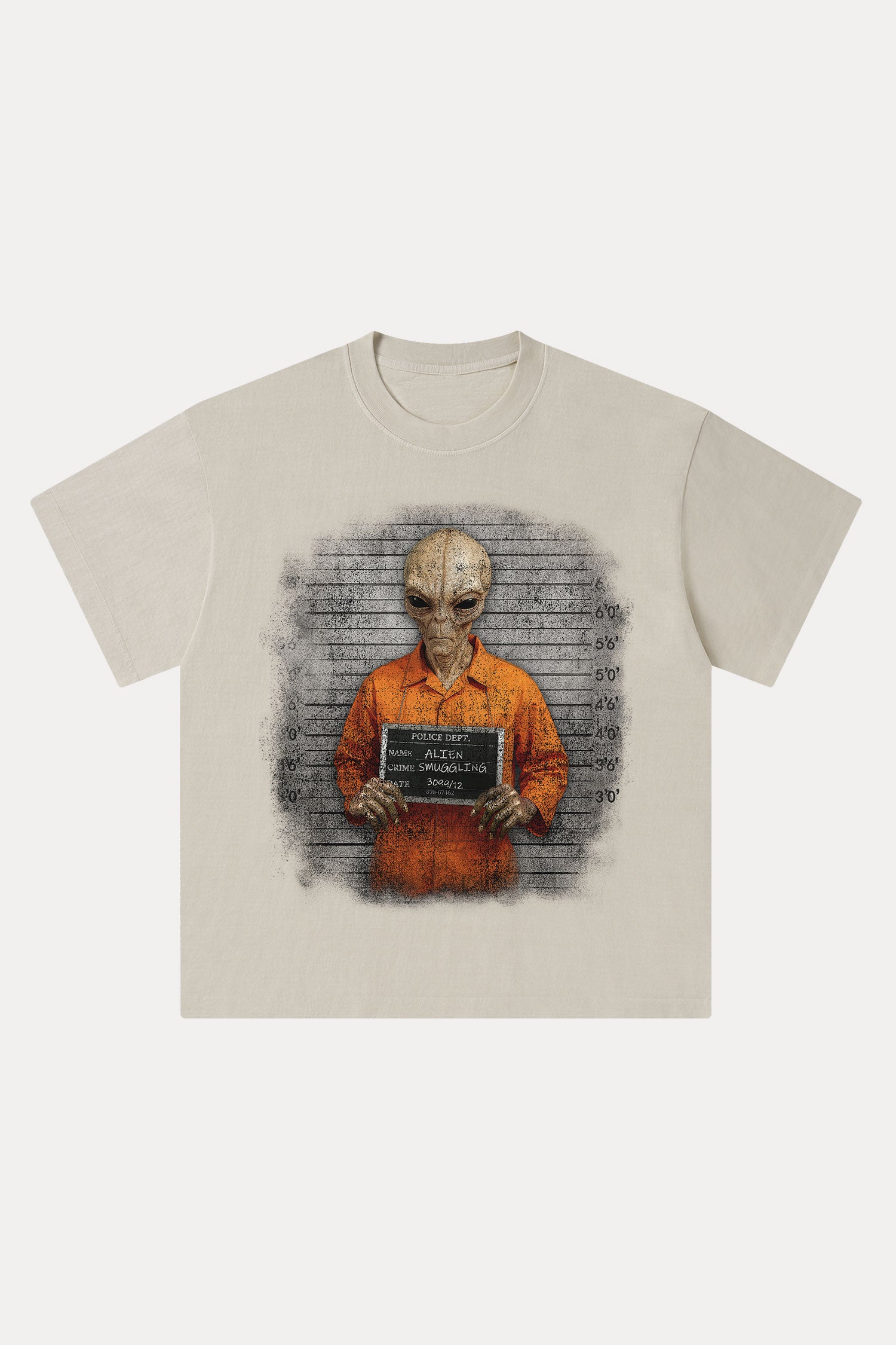 Evilnova Crime Washed Streetwear T-Shirt-Evilnova