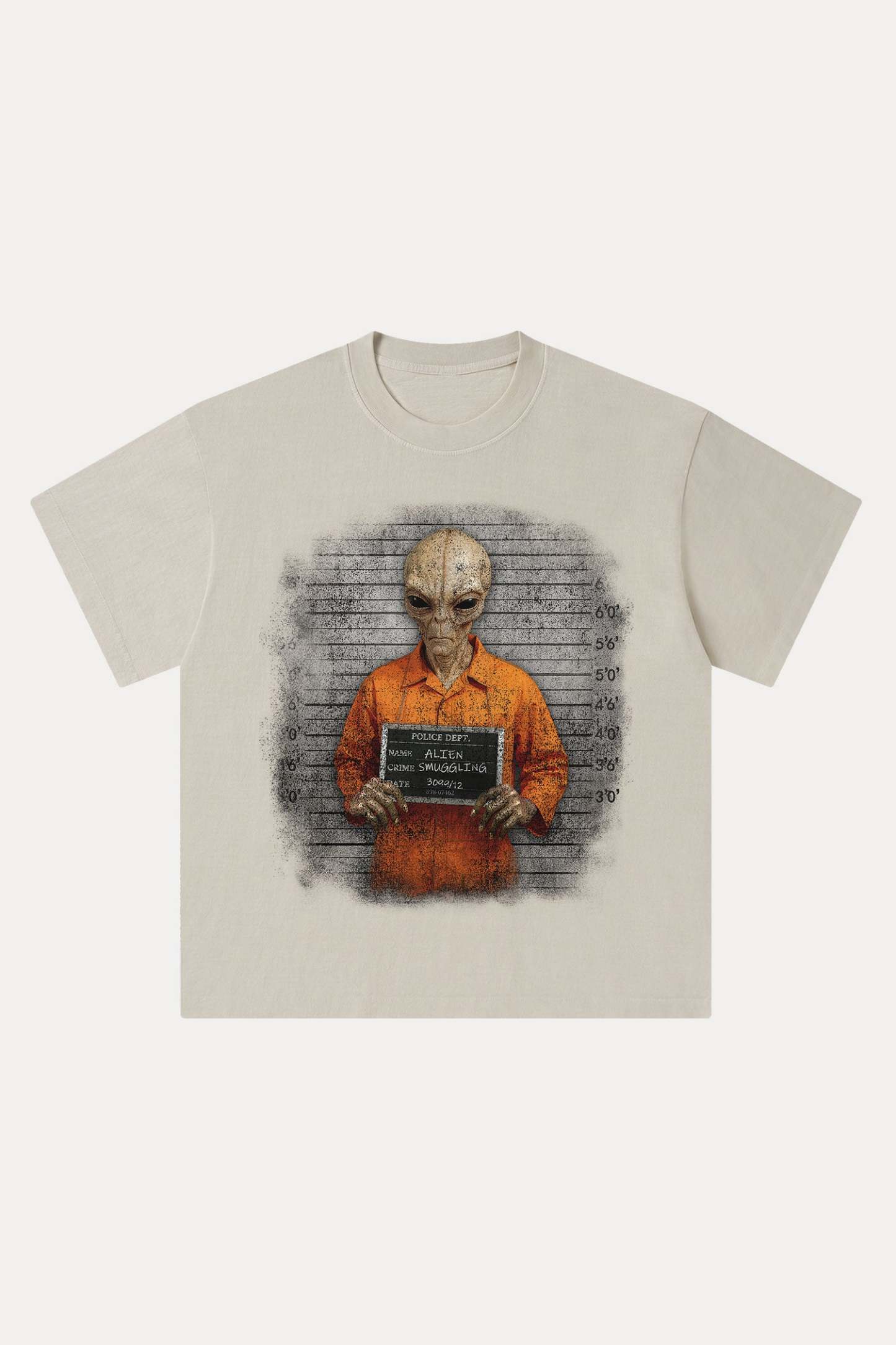 Evilnova Crime Washed Streetwear T-Shirt-Evilnova