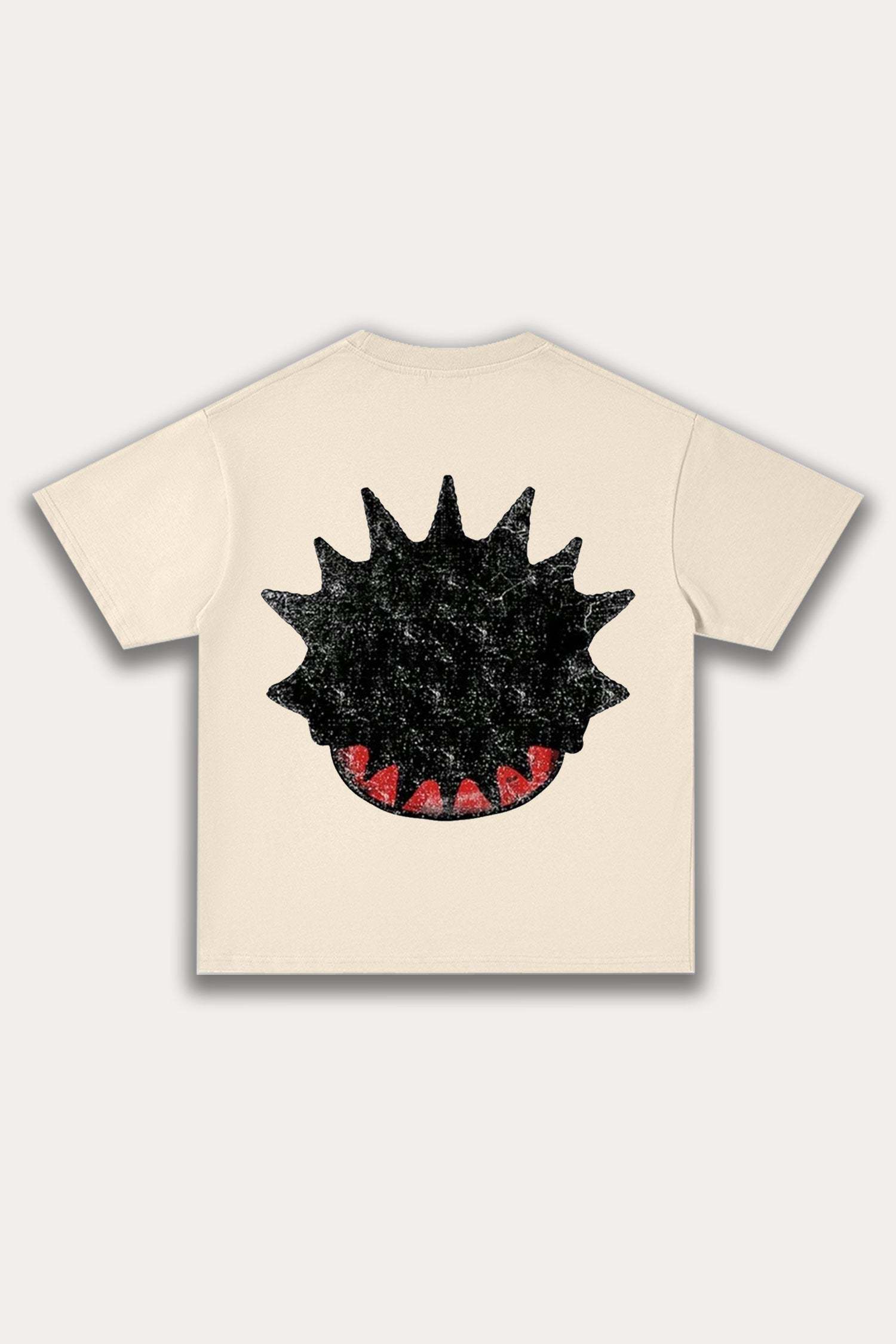 Evilnova Cartoon Characters Cotton Oversize T-Shirt-Evilnova