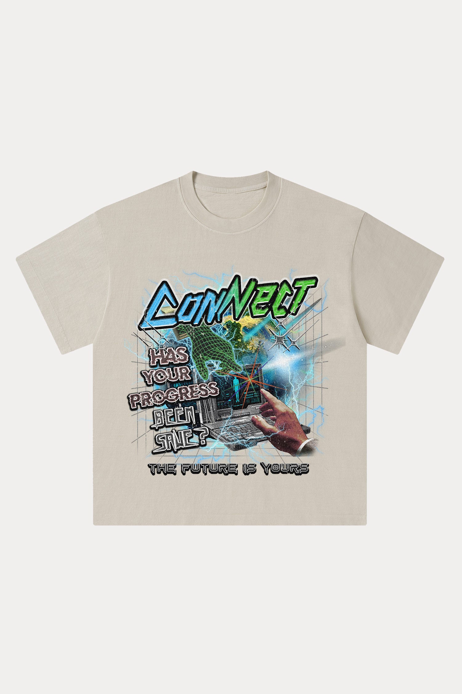 Evilnova Connect Washed Streetwear T-Shirt-Evilnova