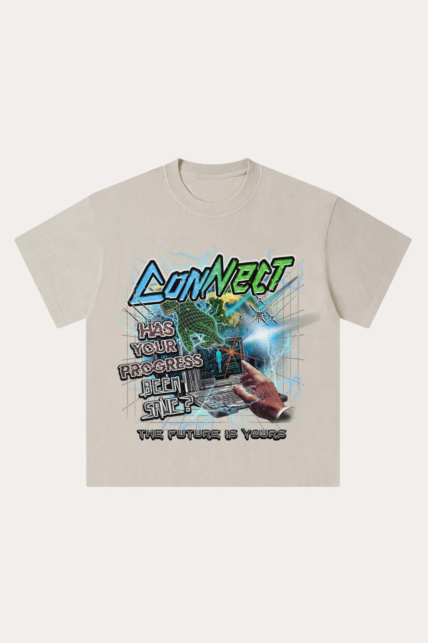 Evilnova Connect Washed Streetwear T-Shirt-Evilnova