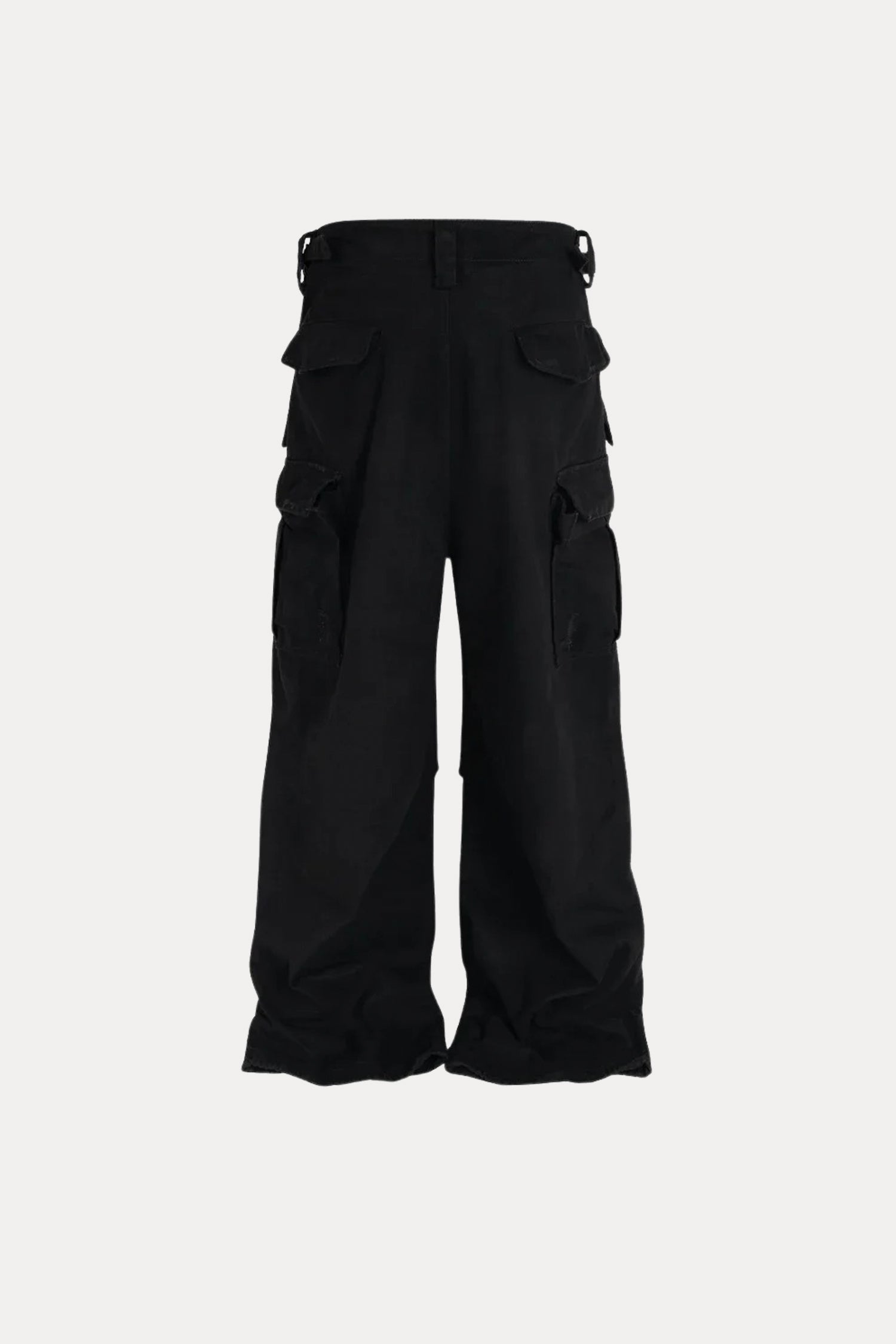 Evilnova Black Multi-Pocket Baggy Cargo Pants-Evilnova