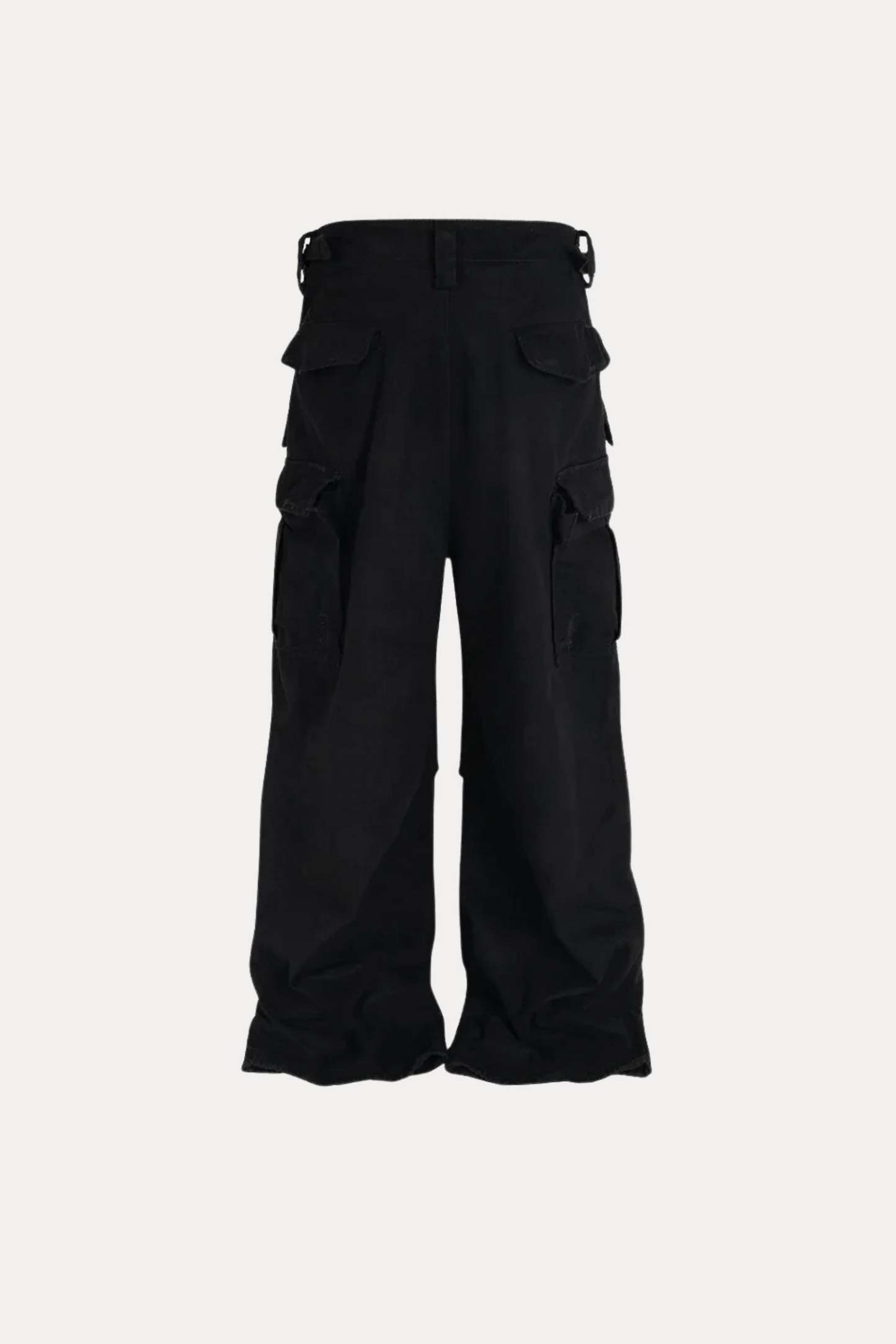 Evilnova Black Multi-Pocket Baggy Cargo Pants-Evilnova