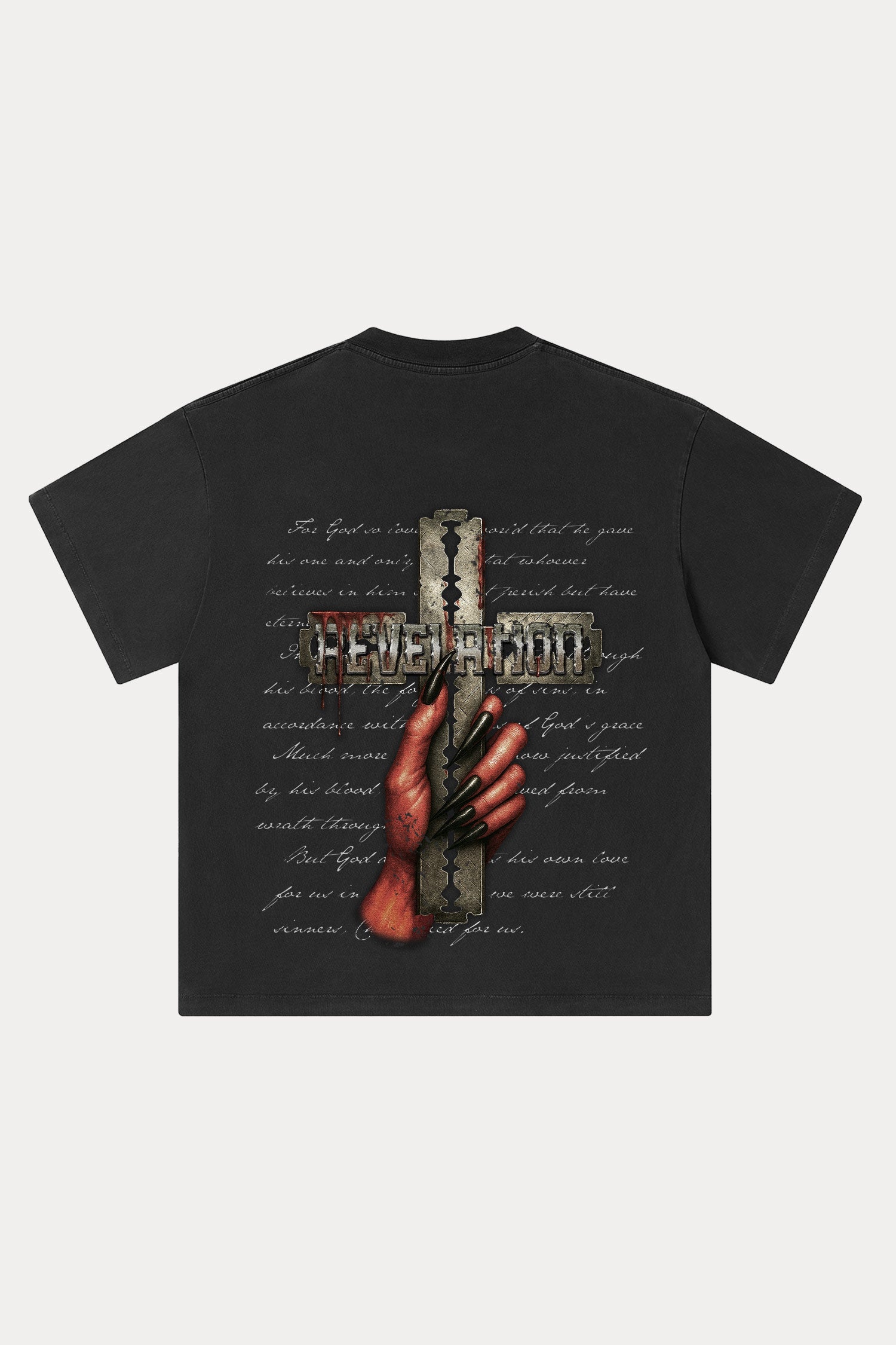 Evilnova Revelation Washed Streetwear T-Shirt-Evilnova
