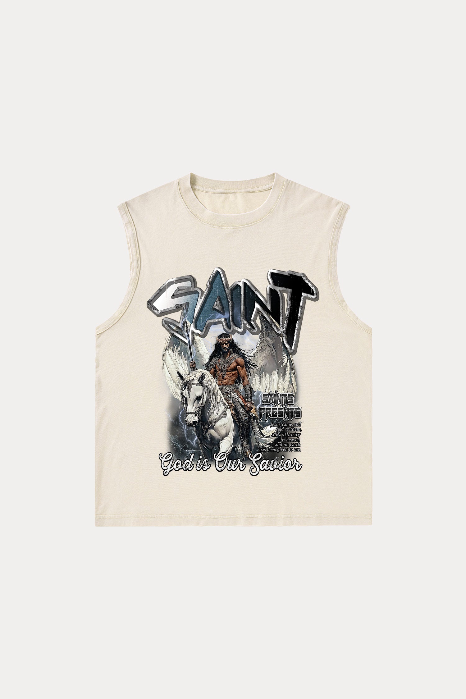 Evilnova Saint Washed Tank Top-Evilnova
