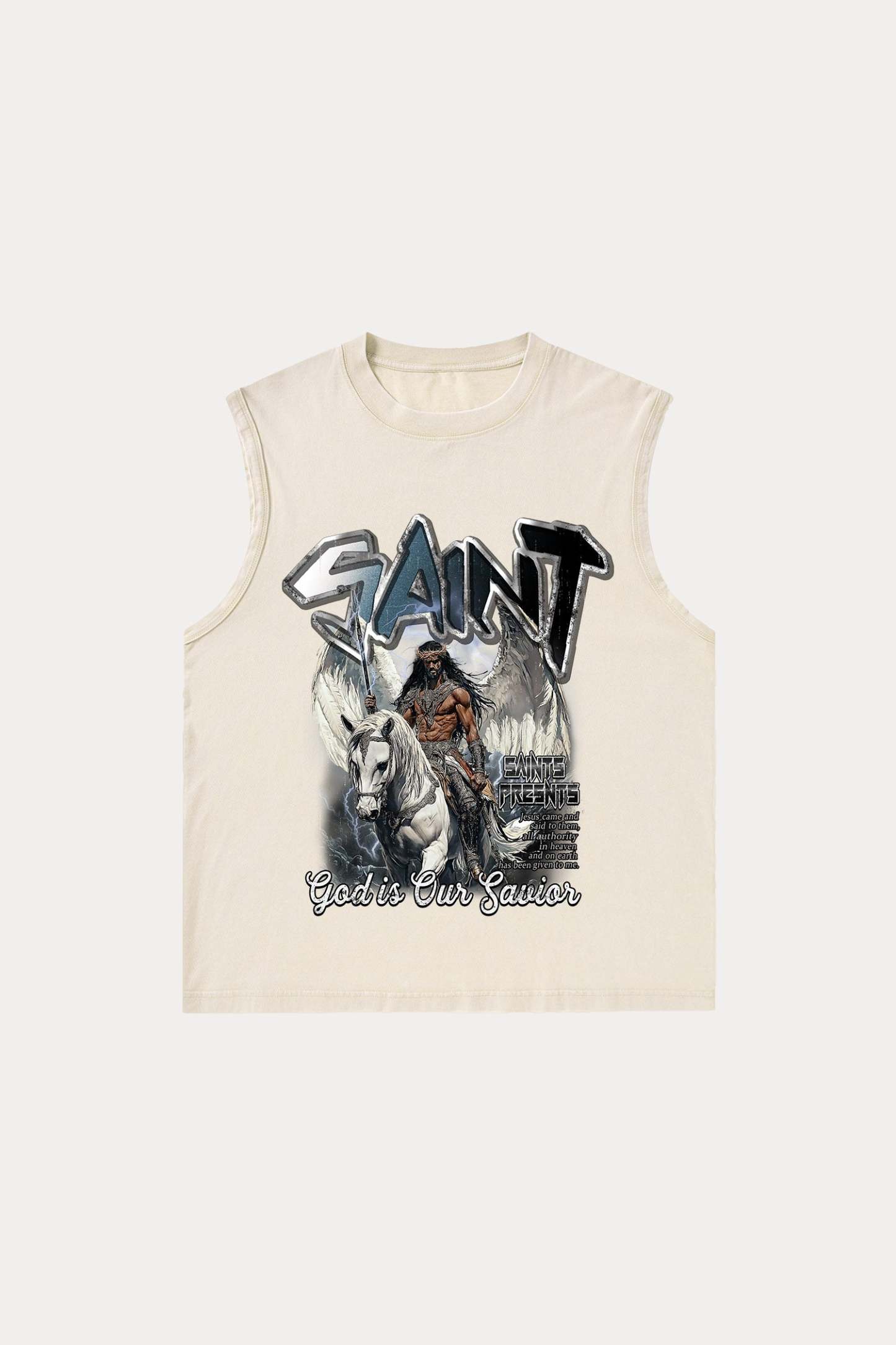 Evilnova Saint Washed Tank Top-Evilnova