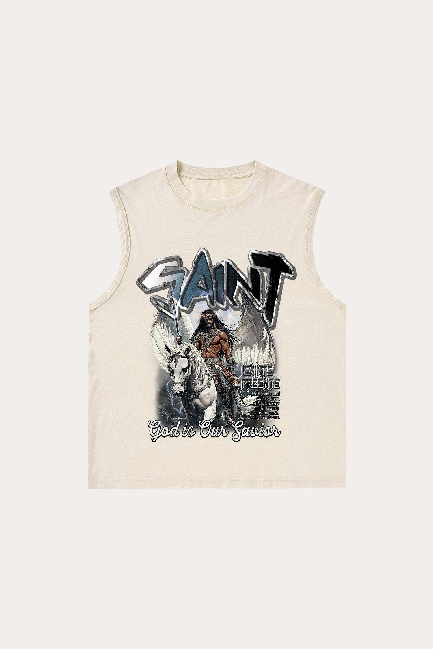 Evilnova Saint Washed Tank Top-Evilnova
