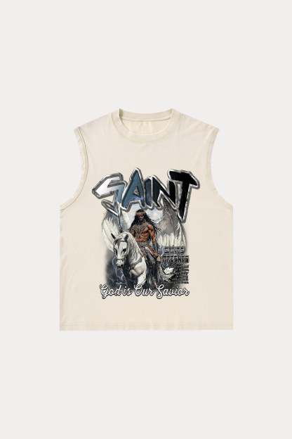 Evilnova Saint Washed Tank Top-Evilnova