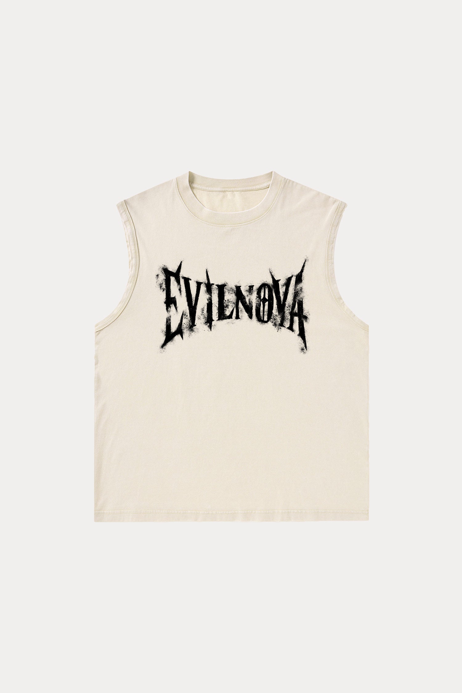 Evilnova Faded Logo Washed Tank Top-Evilnova