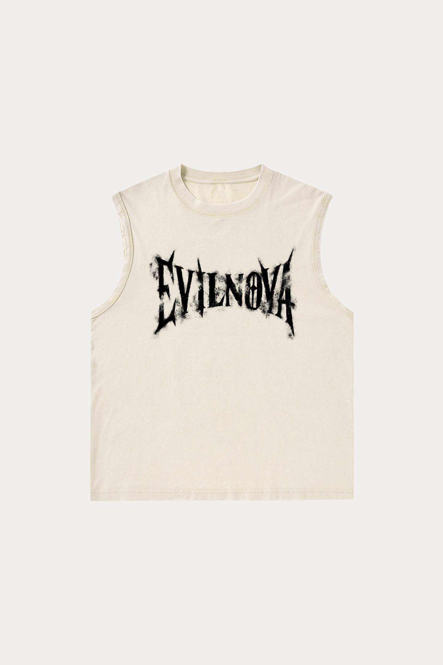 Evilnova Faded Logo Washed Tank Top-Evilnova