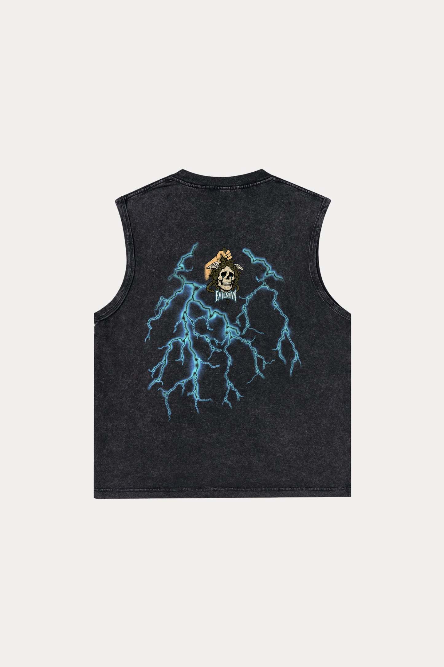 Evilnova Judgment Washed Tank Top-Evilnova