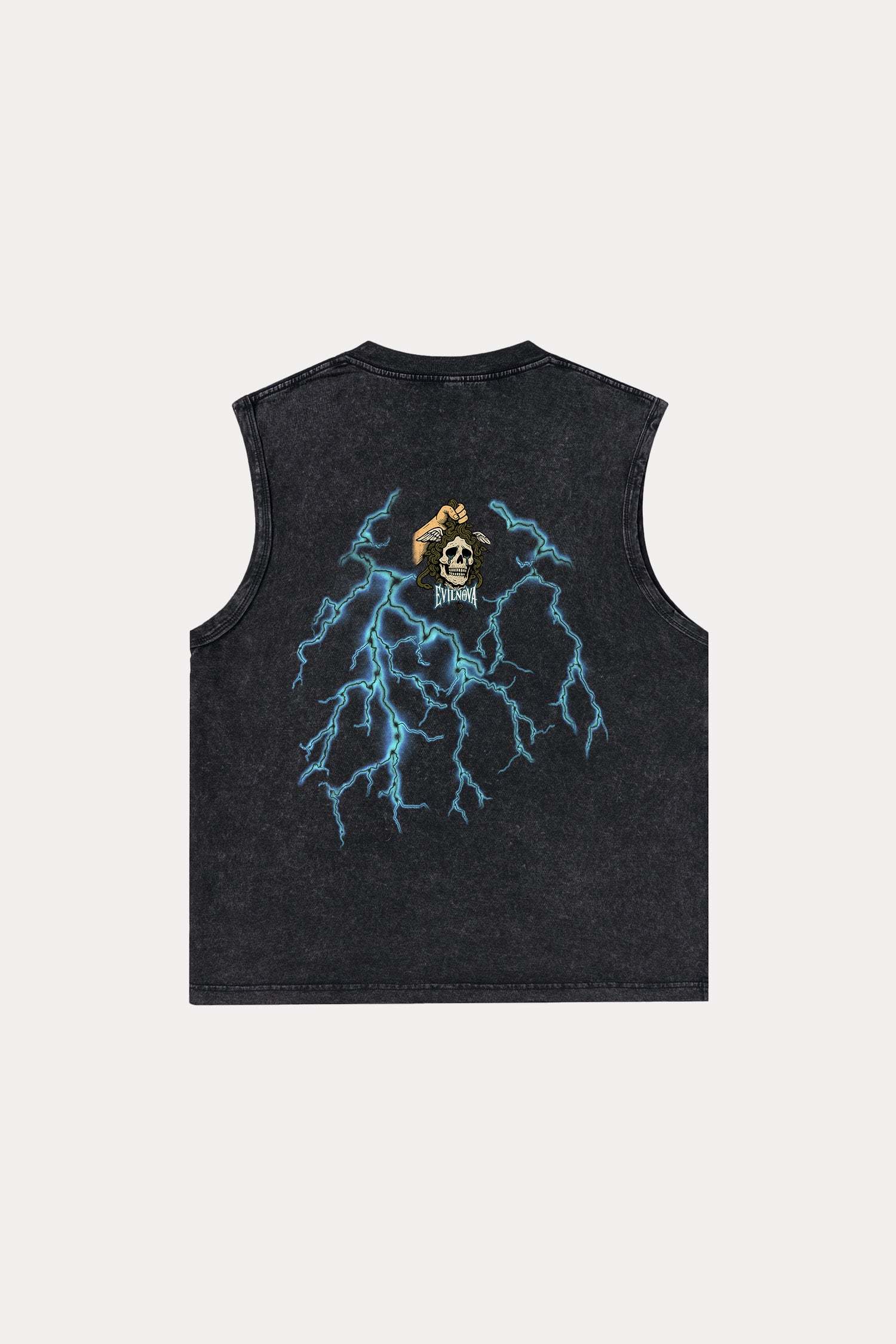 Evilnova Judgment Washed Tank Top-Evilnova