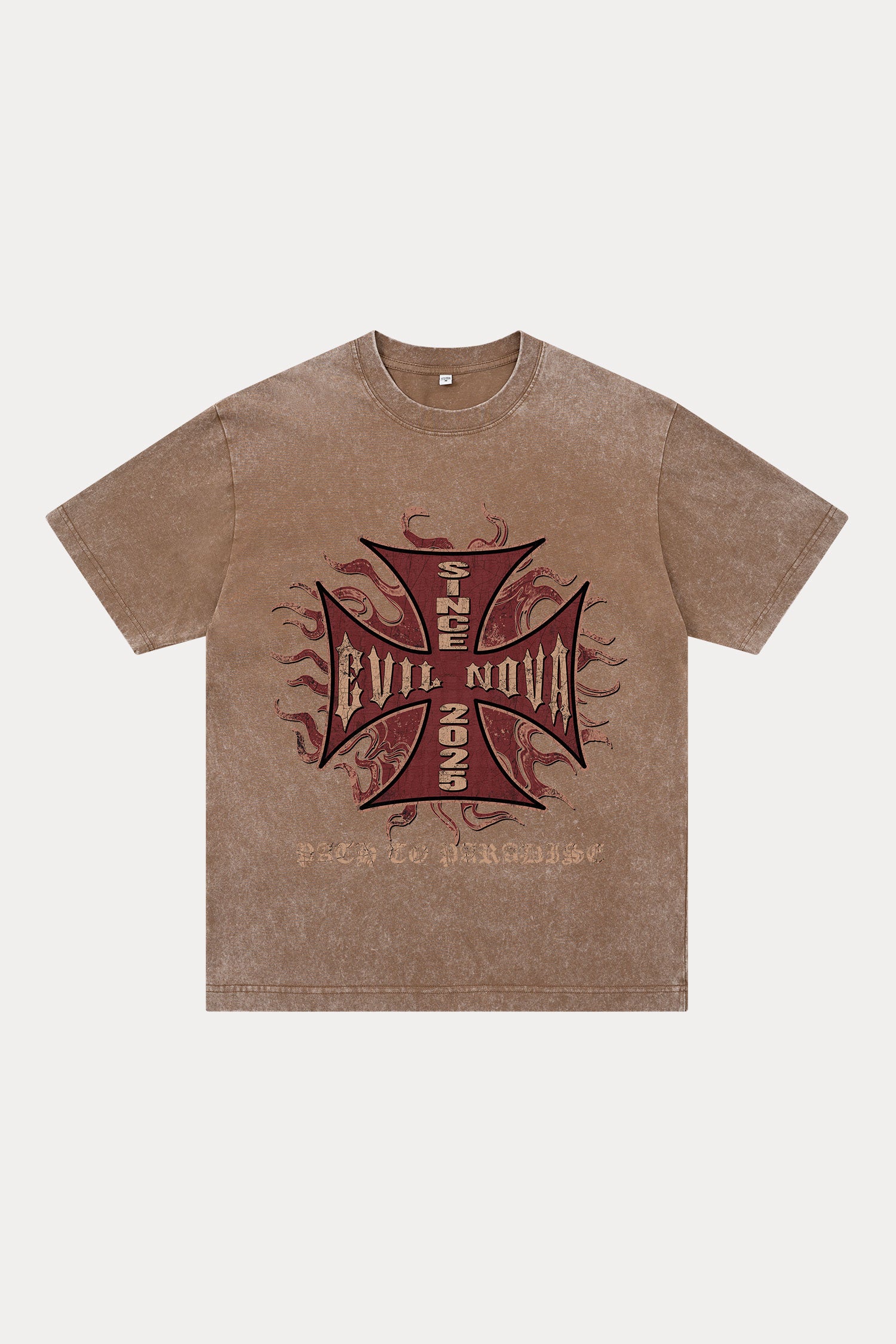 Evilnova World Tour Washed Streetwear T-Shirt-Evilnova