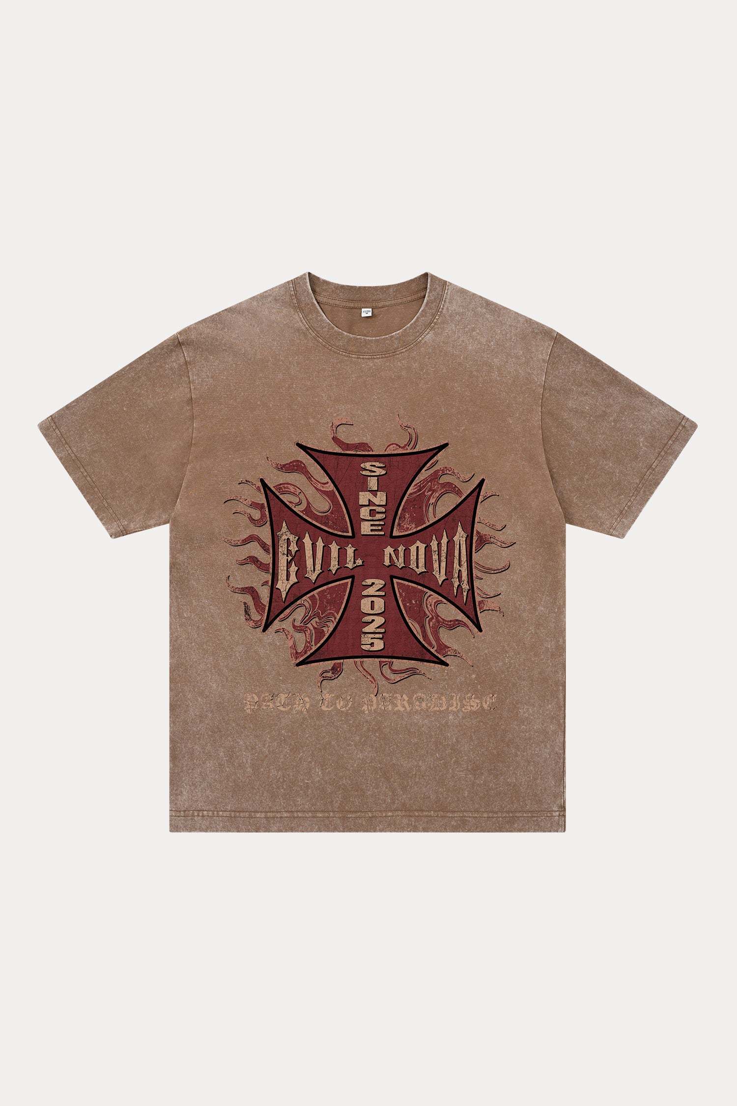 Evilnova World Tour Washed Streetwear T-Shirt-Evilnova