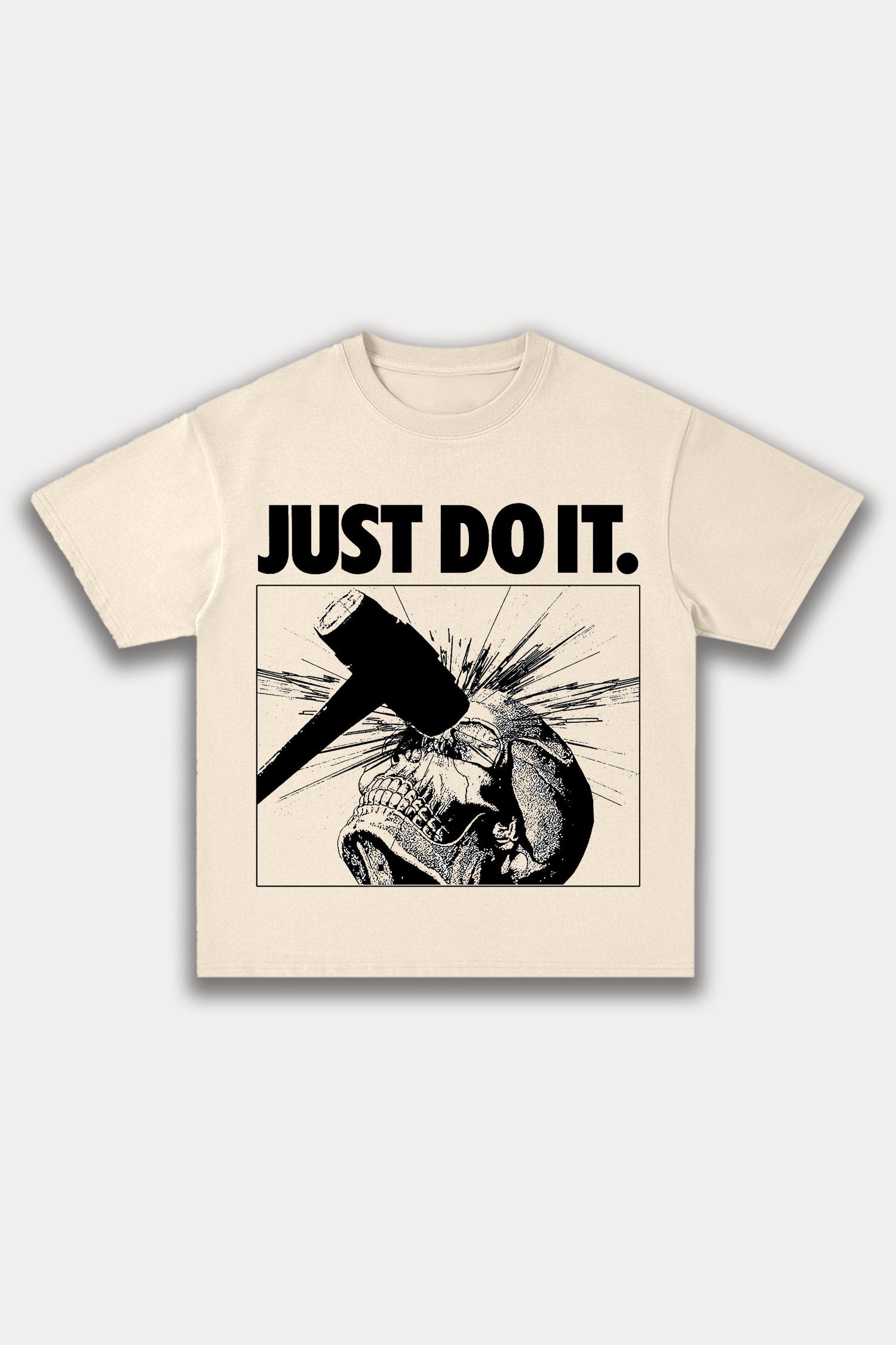 Evilnova Just Do It Cotton Oversize T-Shirt-Evilnova