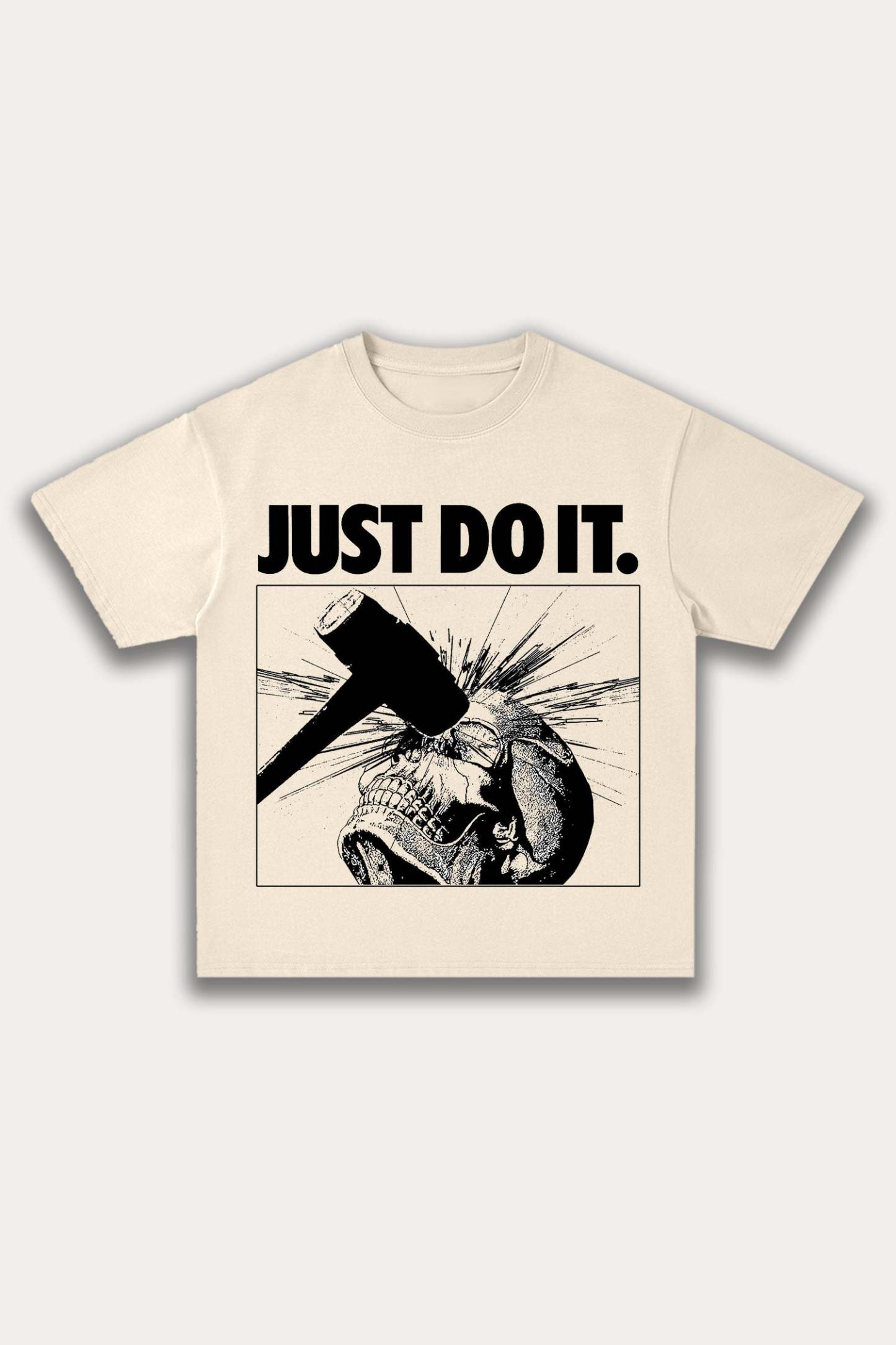 Evilnova Just Do It Cotton Oversize T-Shirt-Evilnova