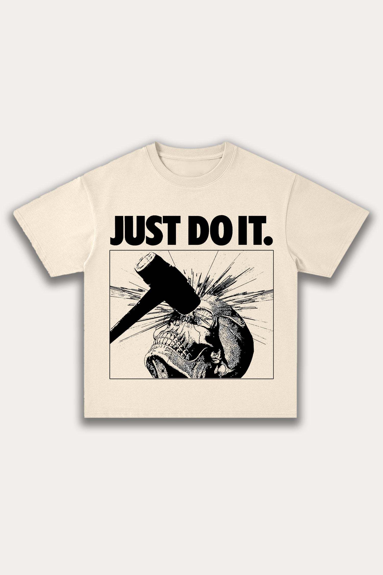 Evilnova Just Do It Cotton Oversize T-Shirt-Evilnova