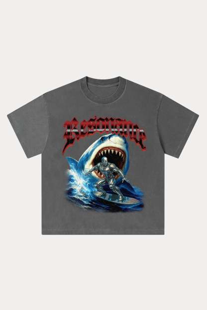 Evilnova Resonance Washed Streetwear T-Shirt-Evilnova