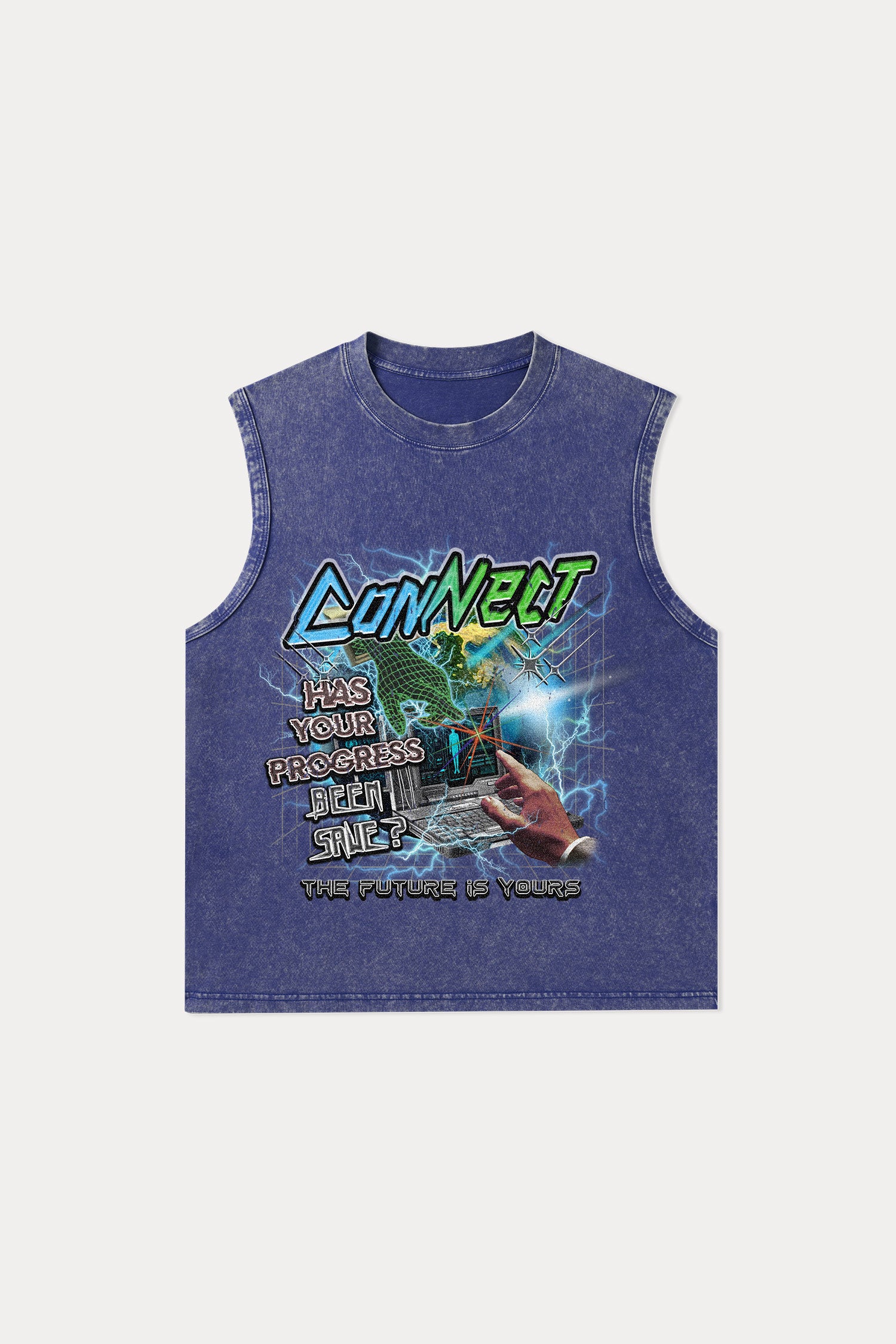 Evilnova Connect Washed Tank Top-Evilnova