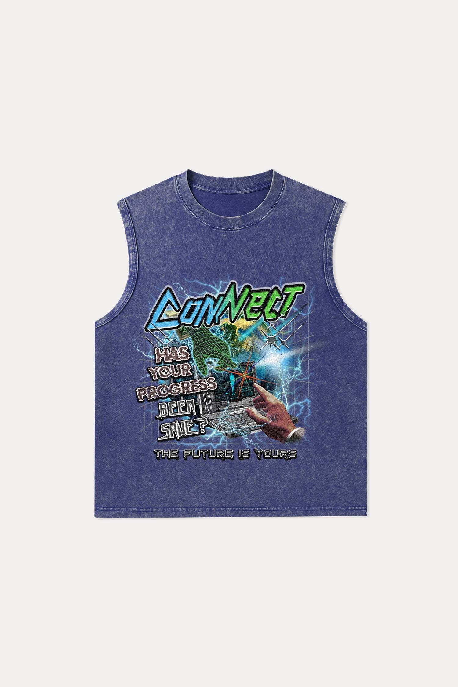 Evilnova Connect Washed Tank Top-Evilnova