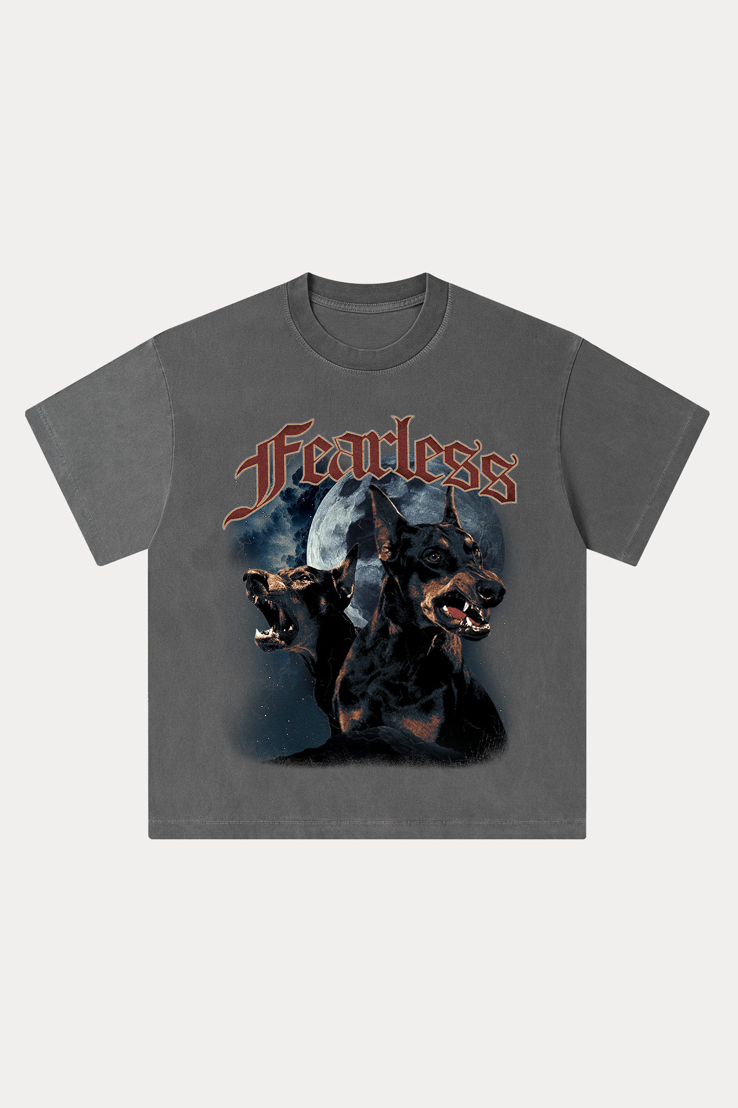 Evilnova Fearless Washed Streetwear T-Shirt-Evilnova