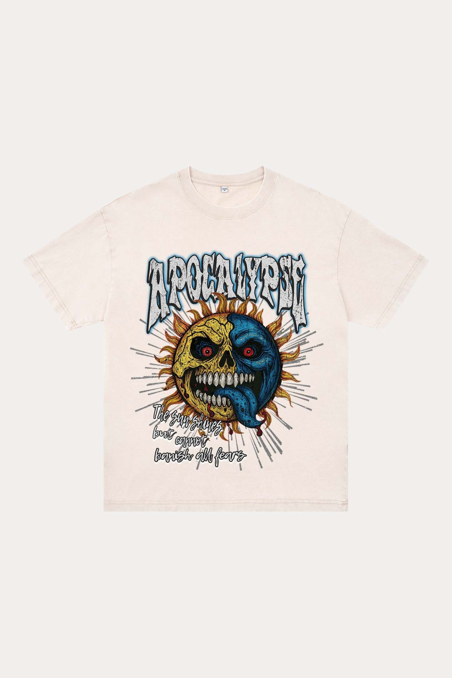 Evilnova Apocalypse Washed Streetwear T-Shirt-Evilnova