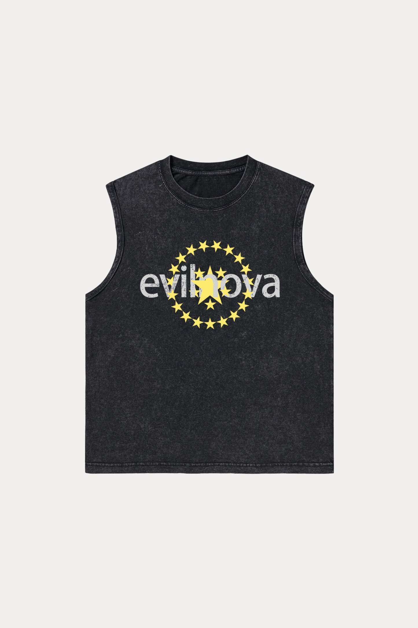 Evilnova Star Washed Tank Top-Evilnova