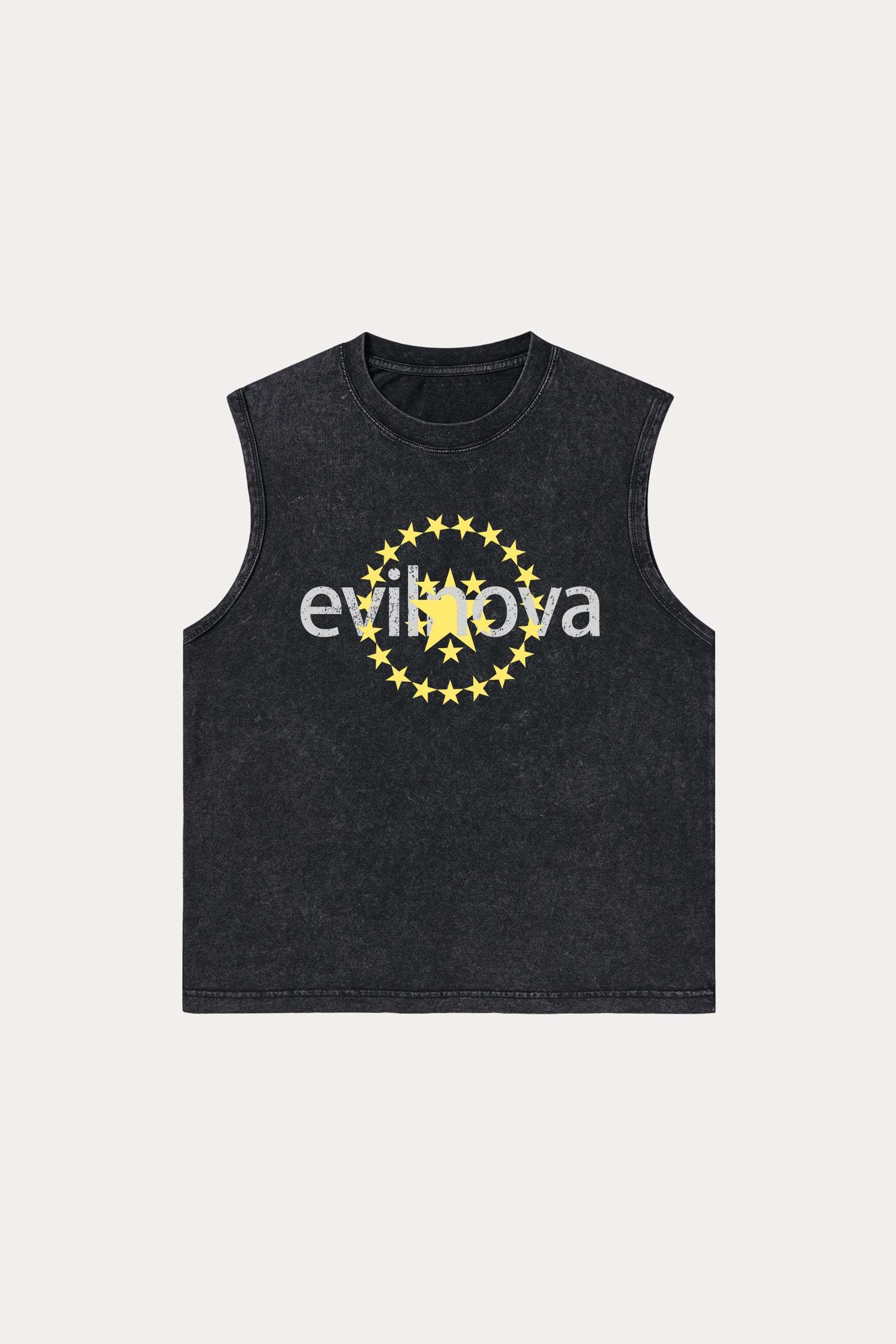 Evilnova Star Washed Tank Top-Evilnova