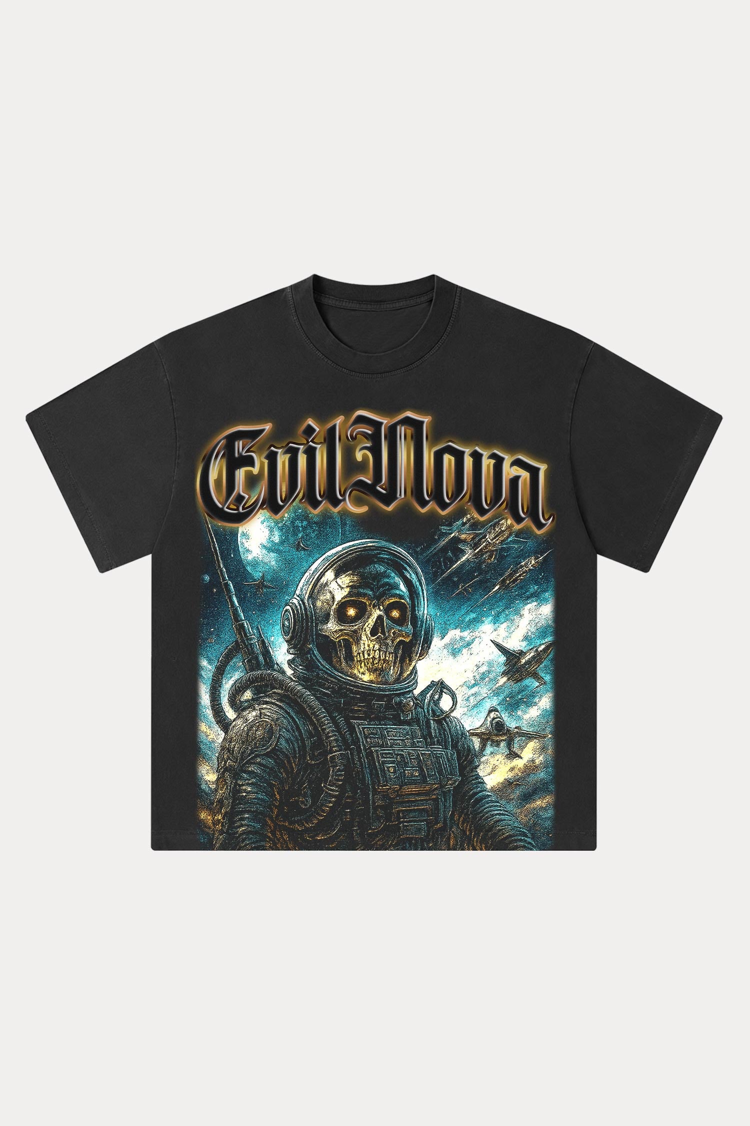 Evilnova Warfare Washed Streetwear T-Shirt-Evilnova