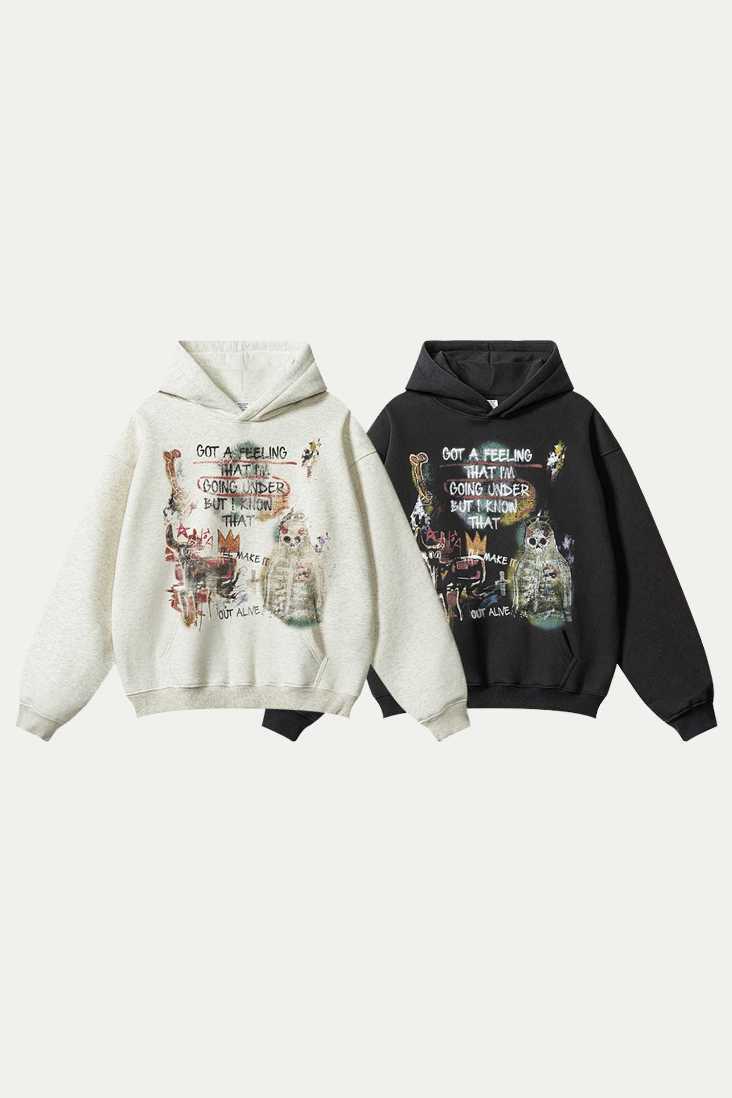 Evilnova Get a Feeling Halloween Graffiti Streetwear Hoodie