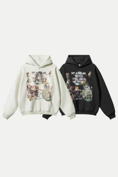 Evilnova Get a Feeling Halloween Graffiti Streetwear Hoodie