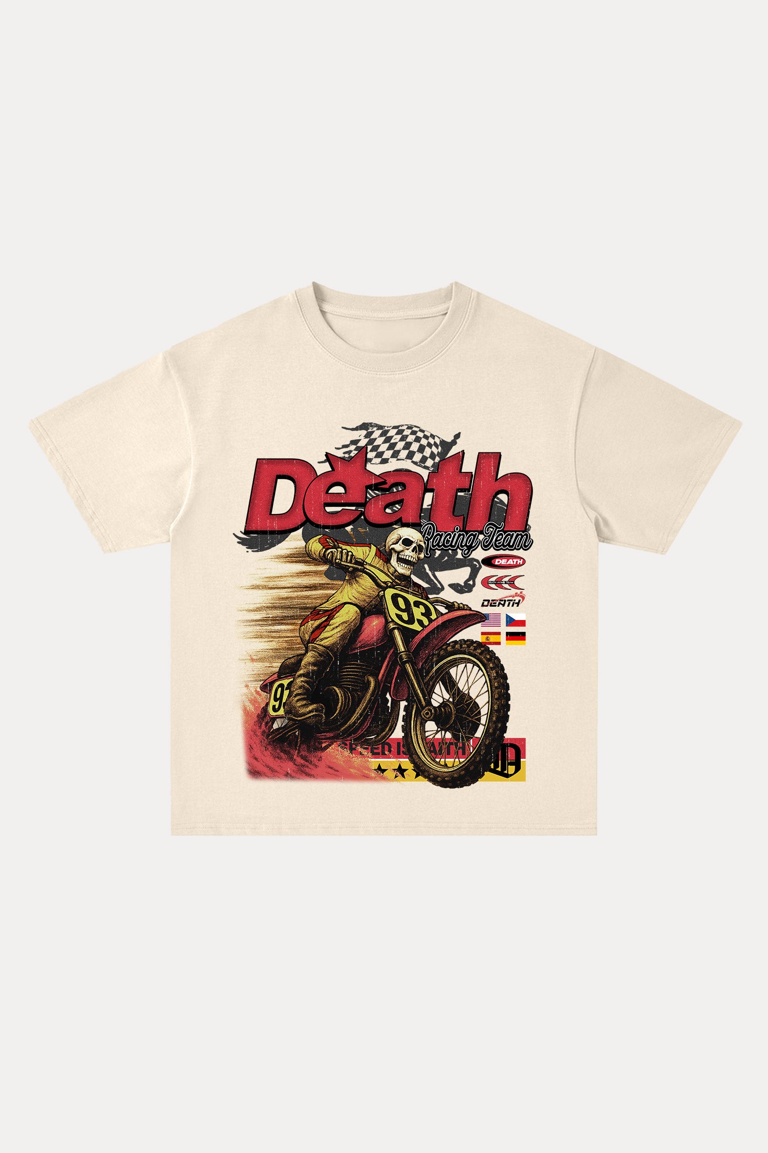 Evilnova Death Cotton Oversize T-Shirt-Evilnova