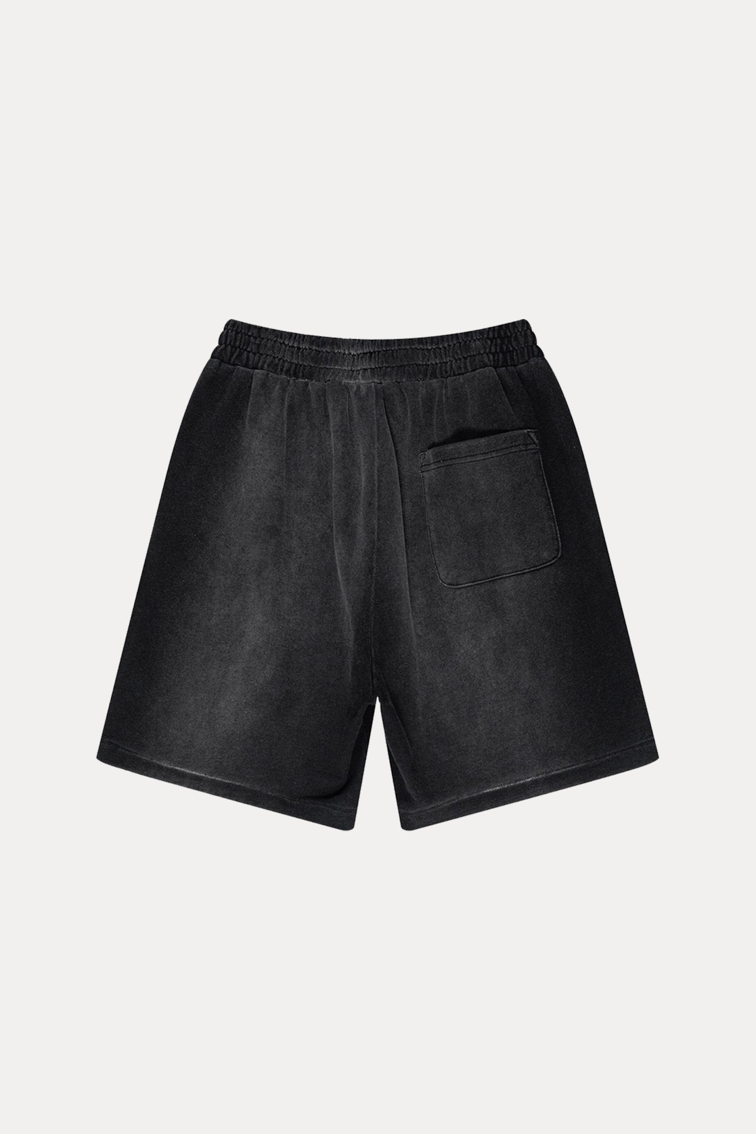 Evilnova Vintage Black Washed Distressed Tank Tops & Sweatshorts Set-Evilnova