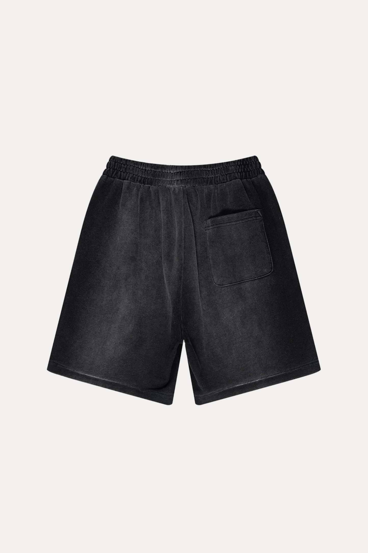 Evilnova Vintage Black Washed Distressed Tank Tops & Sweatshorts Set-Evilnova