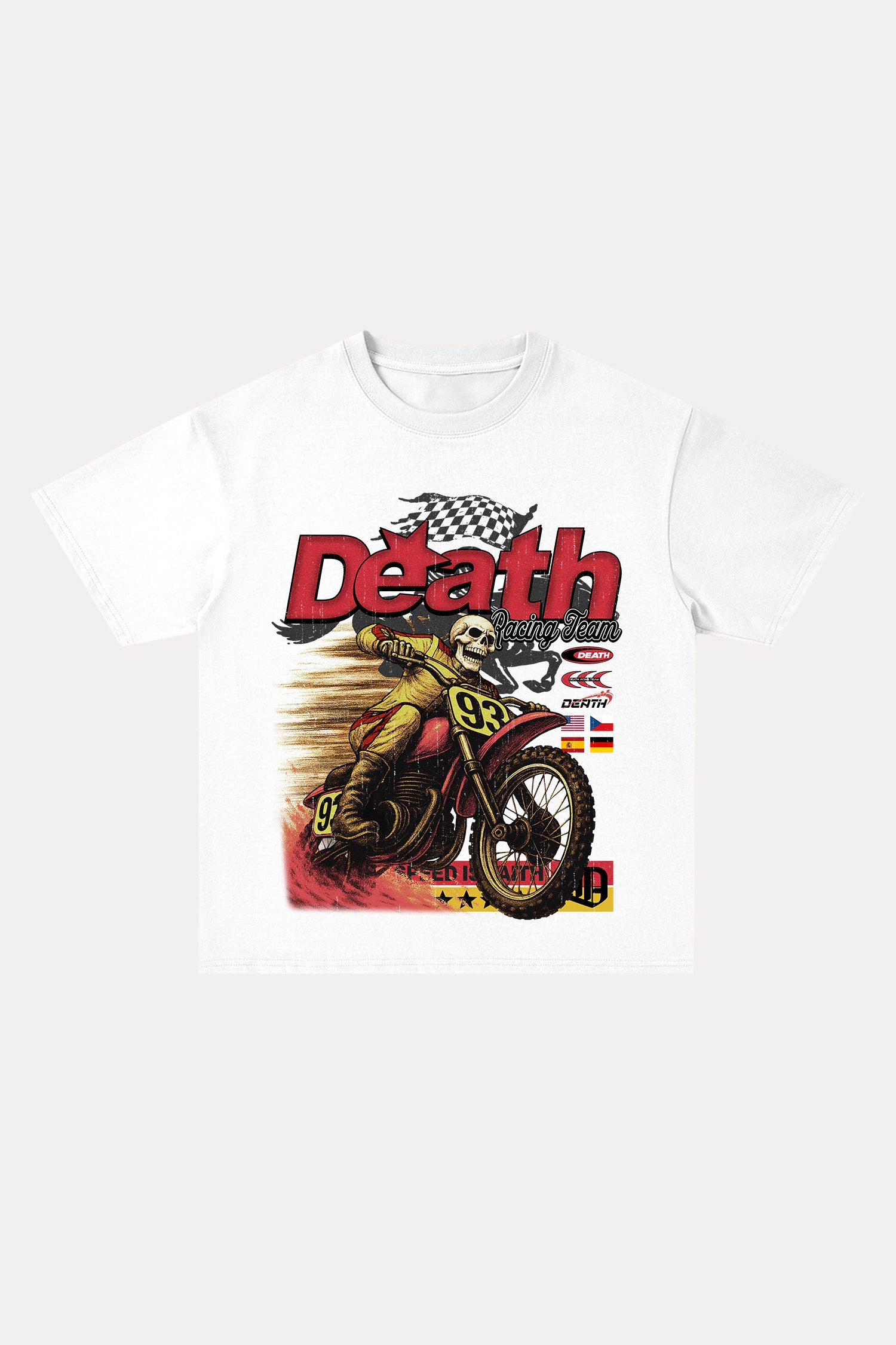 Evilnova Death Cotton Oversize T-Shirt-Evilnova