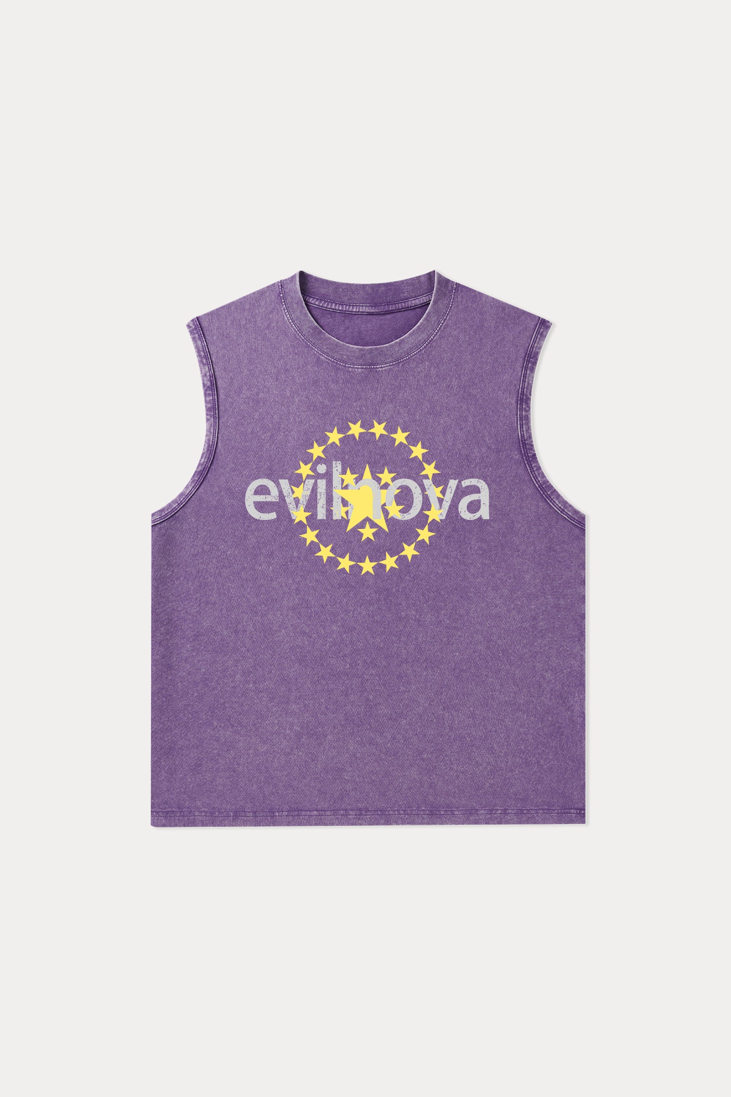 Evilnova Star Washed Tank Top-Evilnova