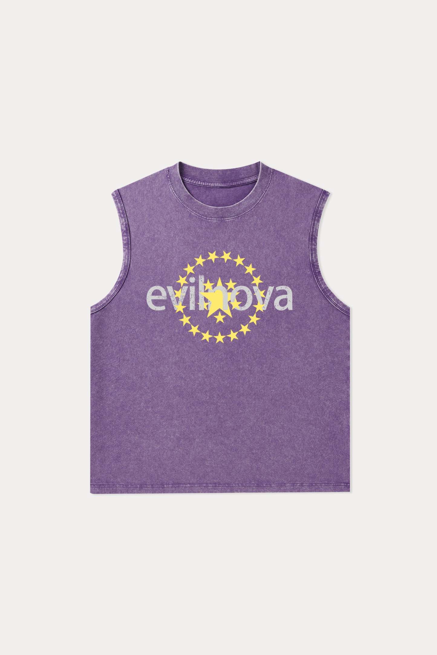 Evilnova Star Washed Tank Top-Evilnova