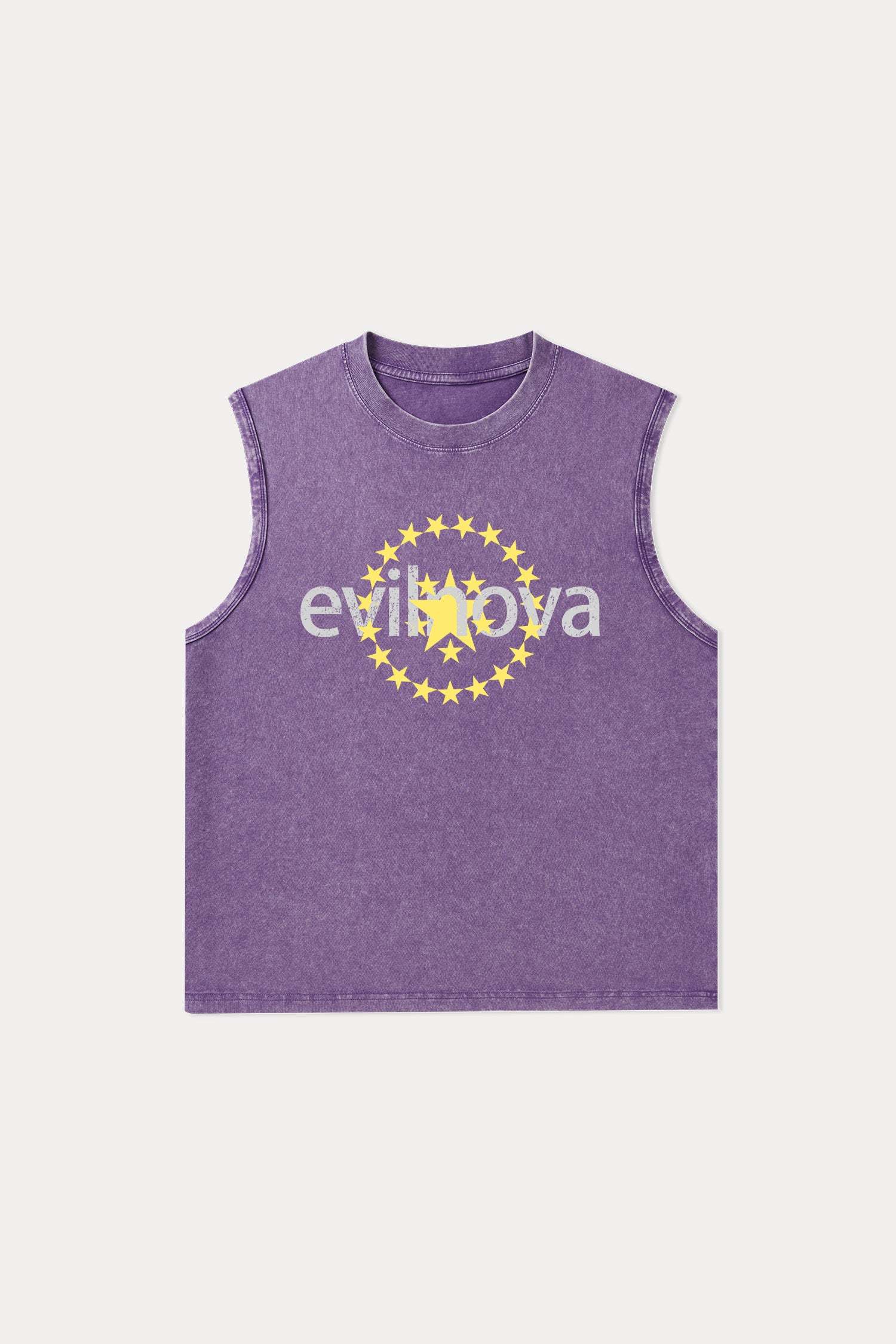 Evilnova Star Washed Tank Top-Evilnova