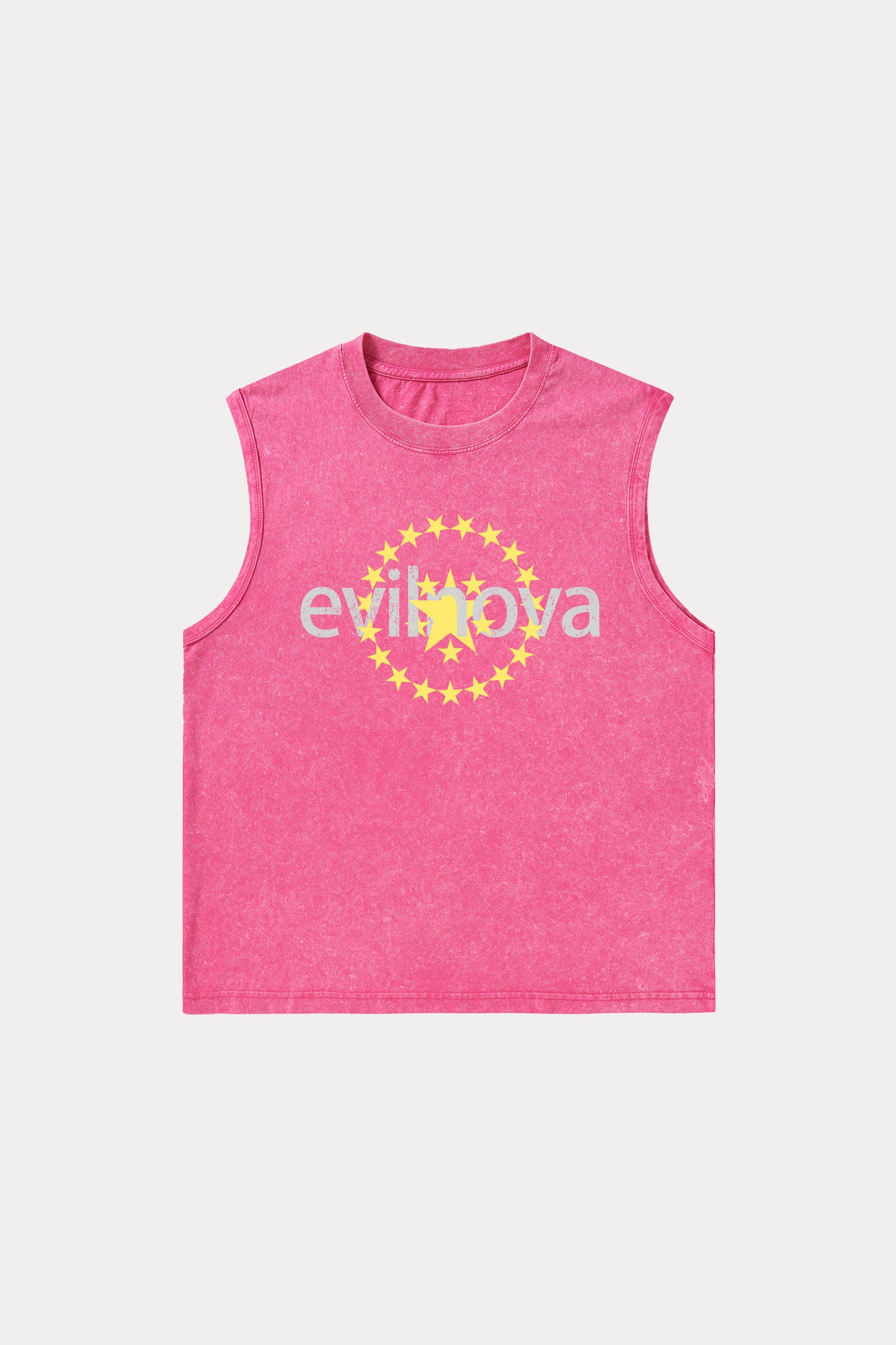 Evilnova Star Washed Tank Top-Evilnova