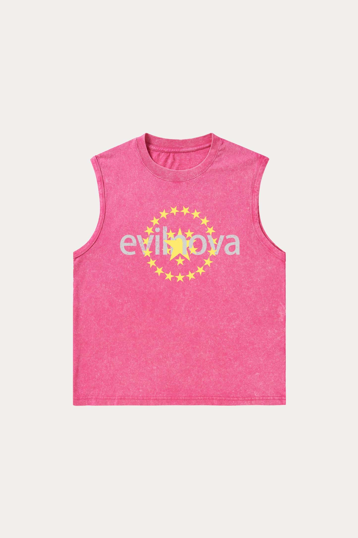 Evilnova Star Washed Tank Top-Evilnova