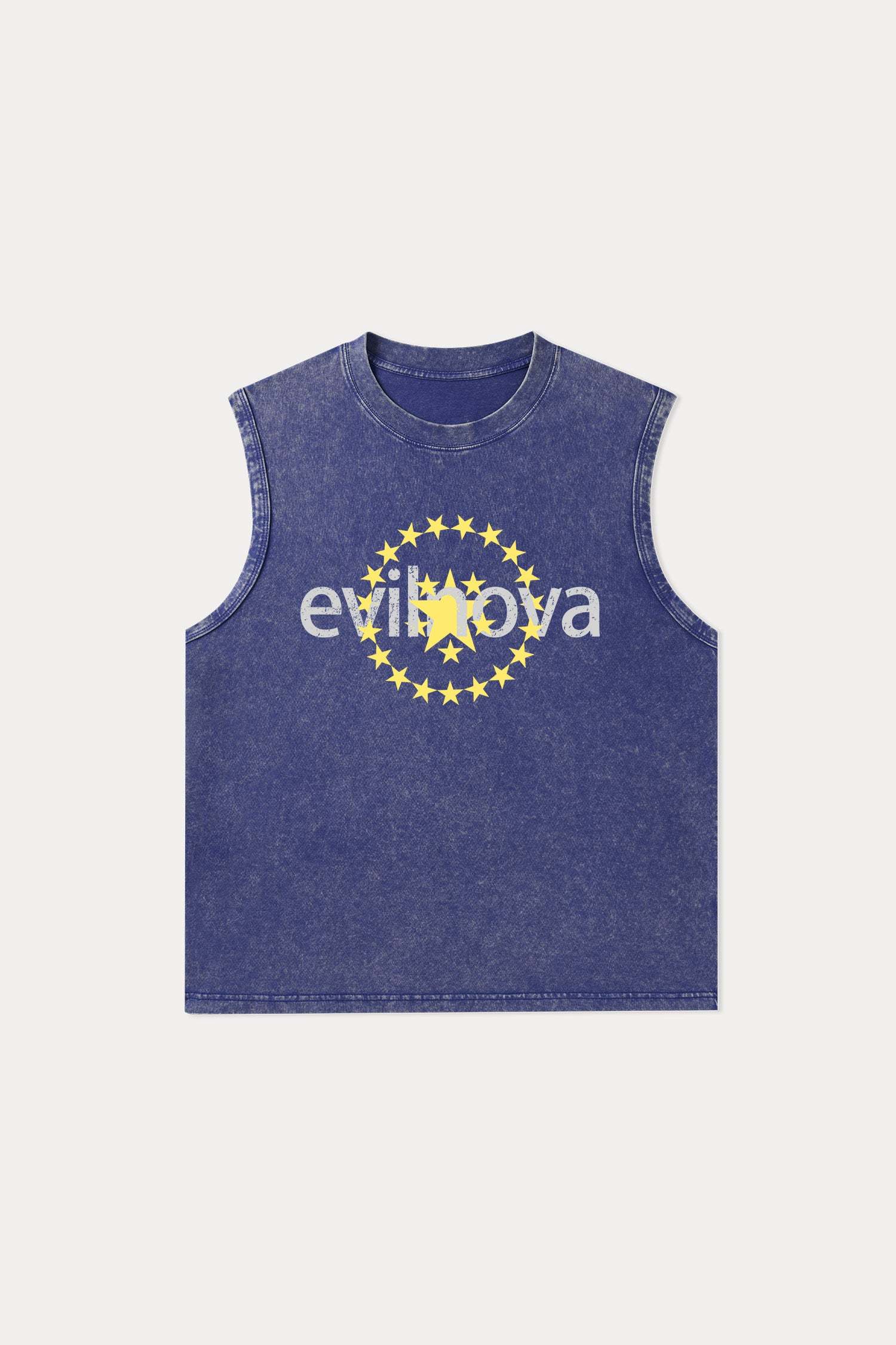 Evilnova Star Washed Tank Top-Evilnova