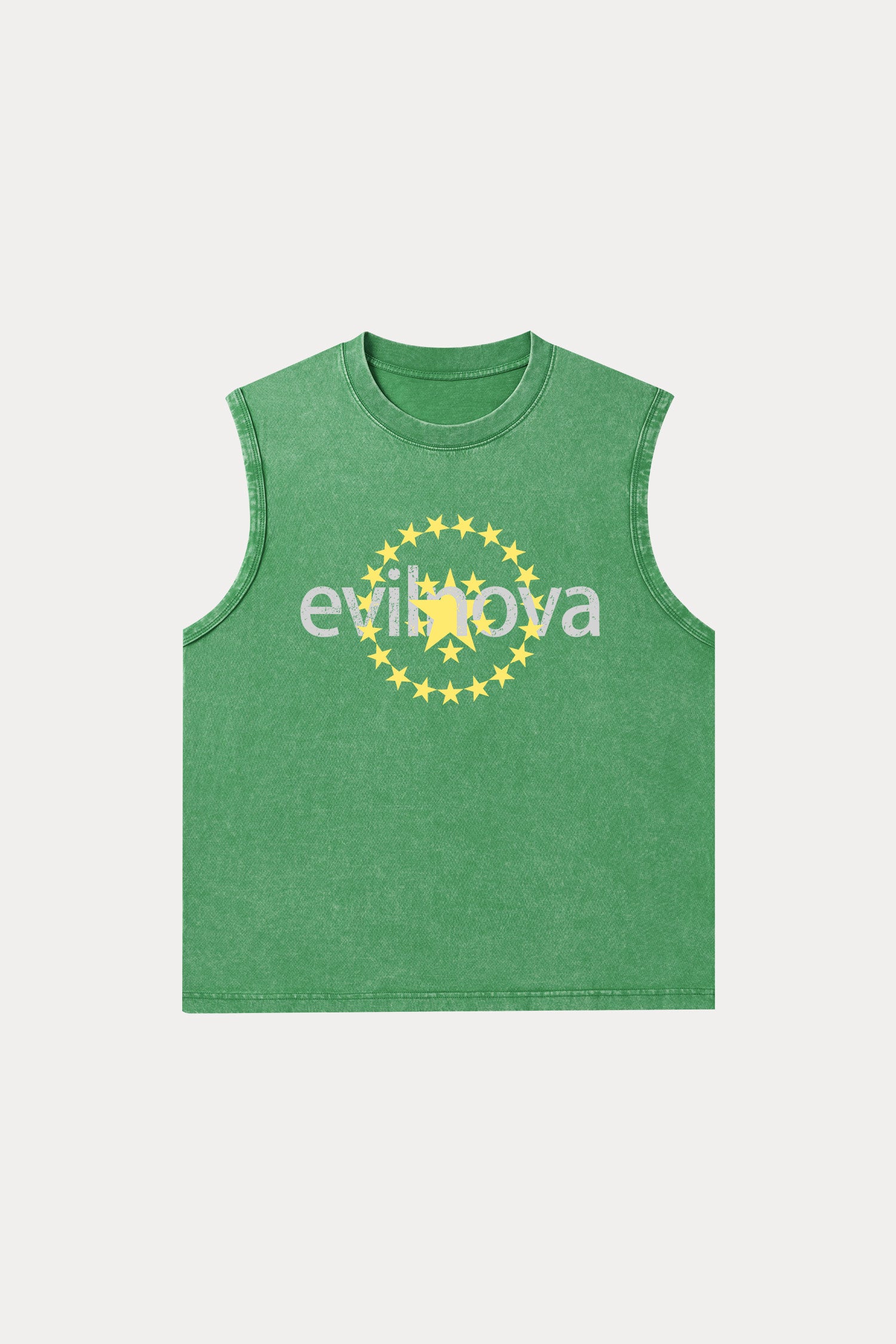 Evilnova Star Washed Tank Top-Evilnova