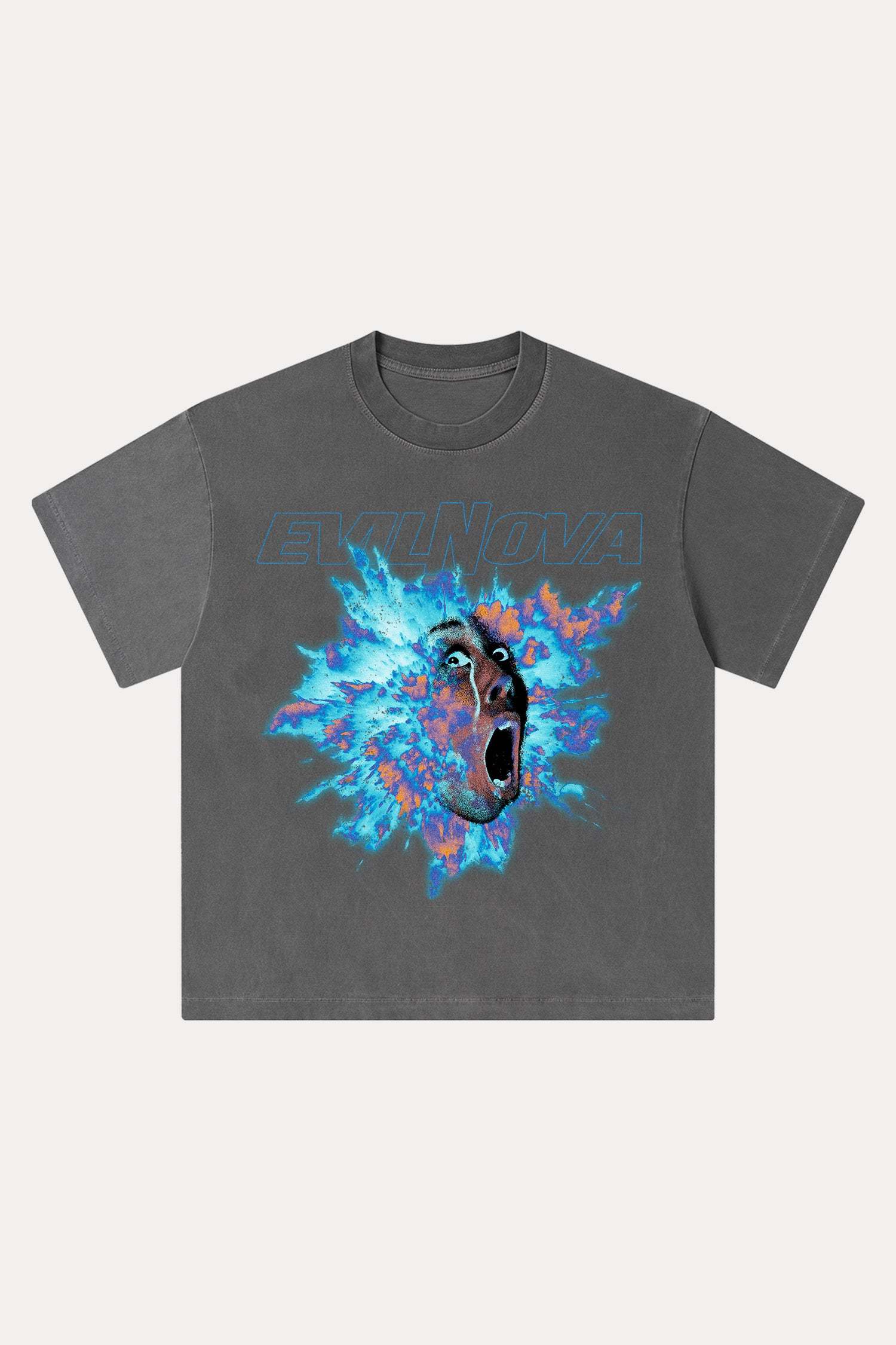Evilnova Blast Washed Streetwear T-Shirt-Evilnova