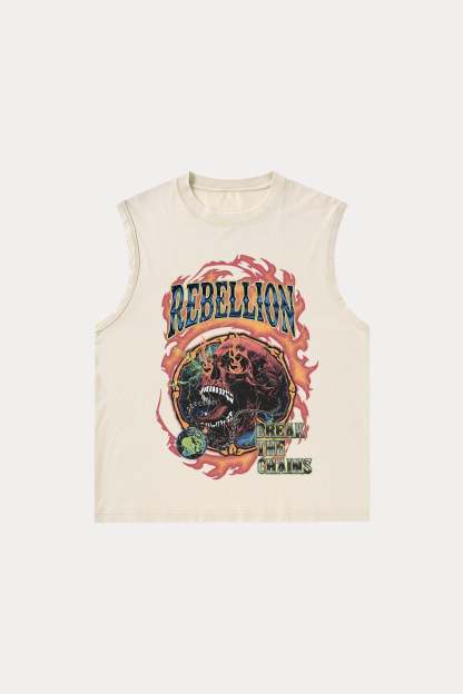 Evilnova Rebellion Washed Tank Top-Evilnova