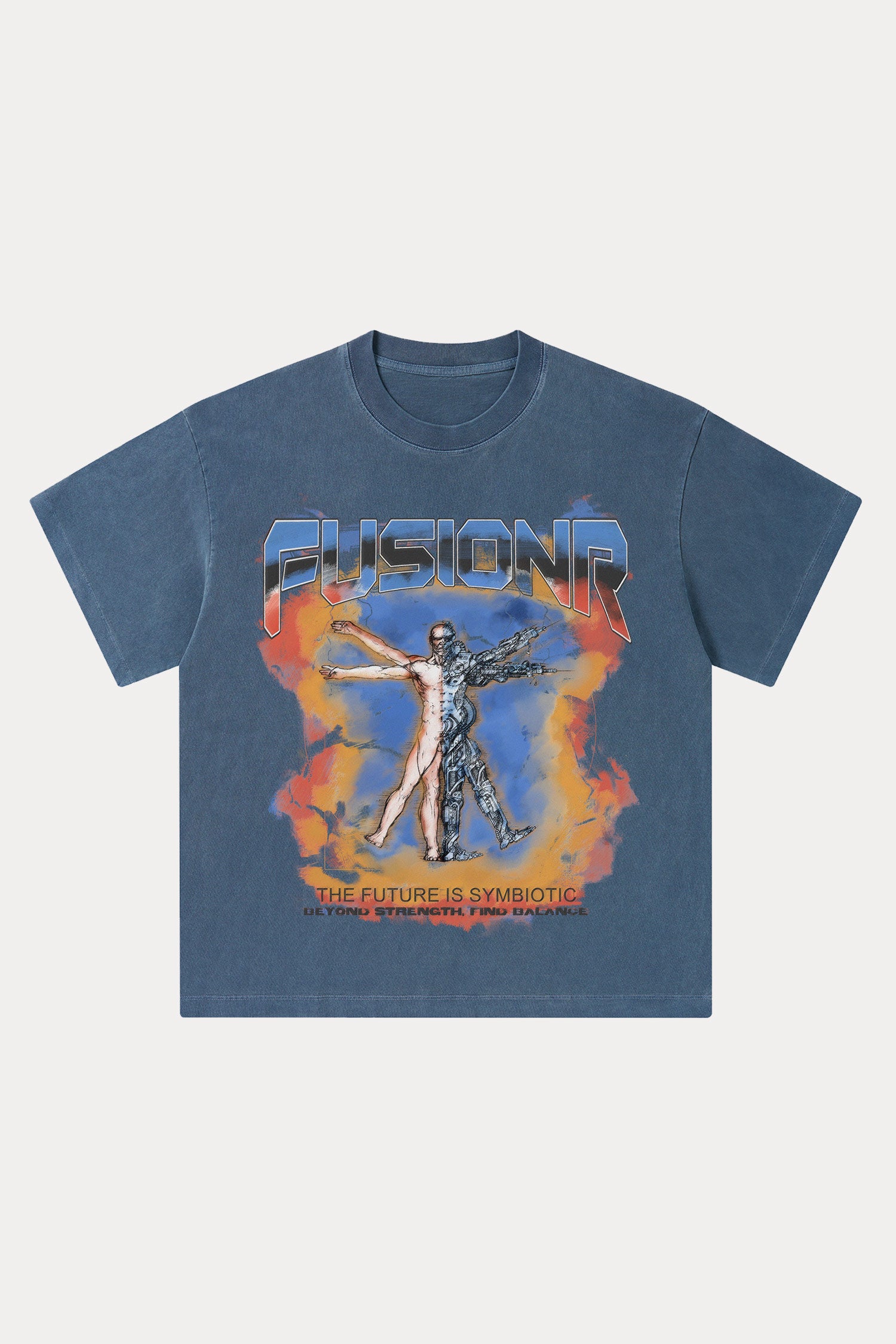 Evilnova Fusionr Washed Streetwear T-Shirt-Evilnova