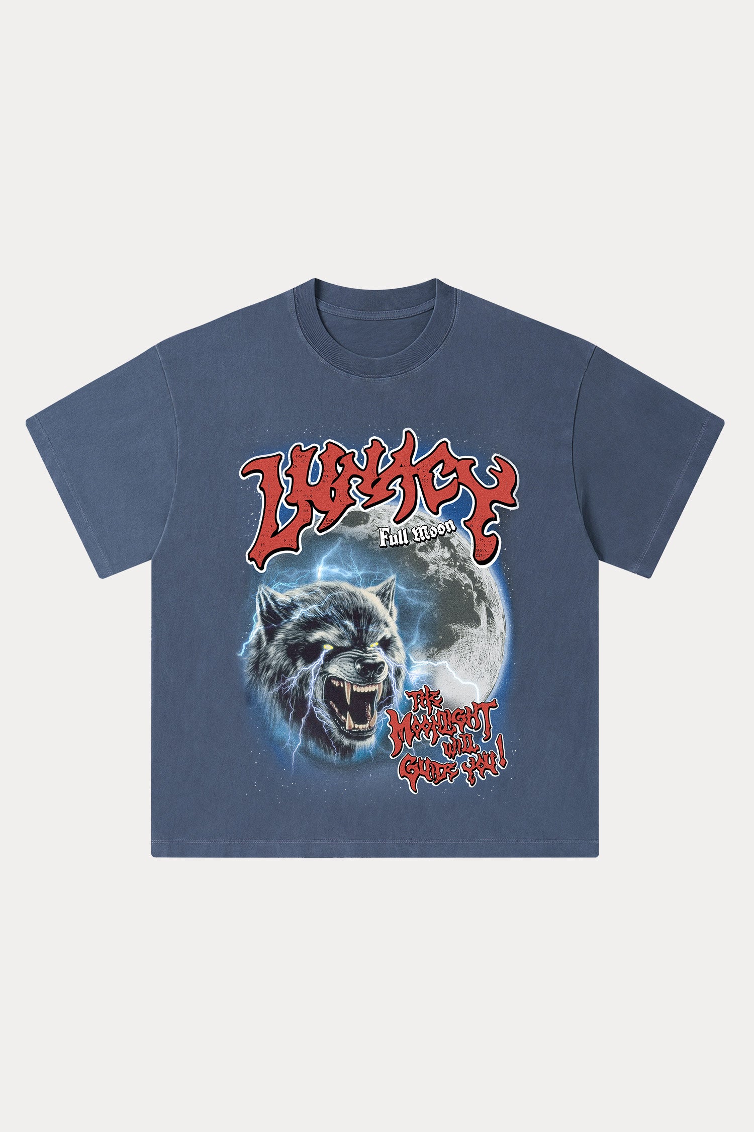 Evilnova Lunacy Washed Streetwear T-Shirt-Evilnova