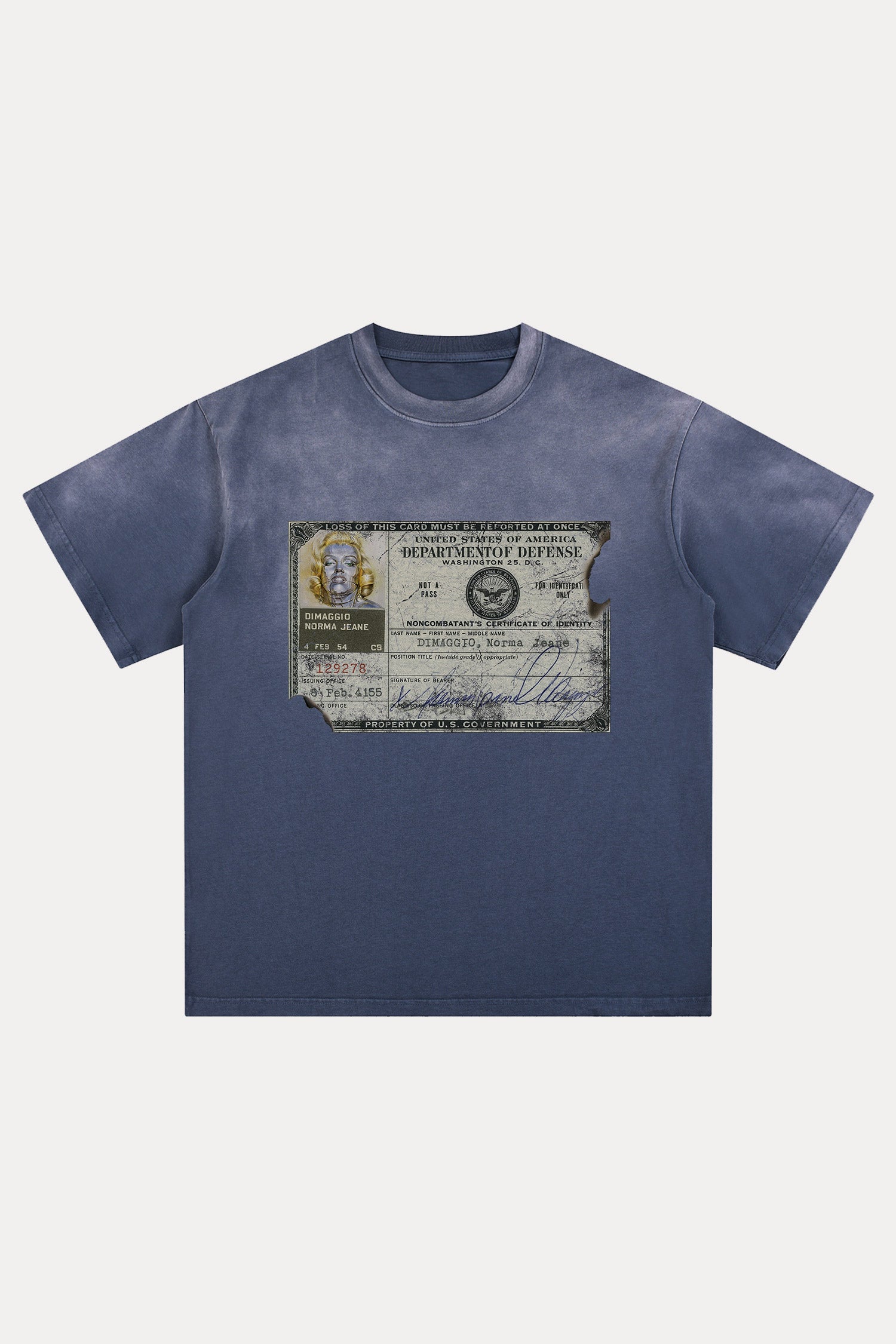 Evilnova Identity Distressed Washed T-Shirt-Evilnova