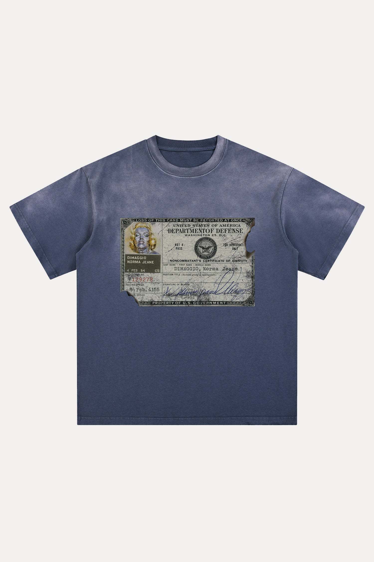 Evilnova Identity Distressed Washed T-Shirt-Evilnova