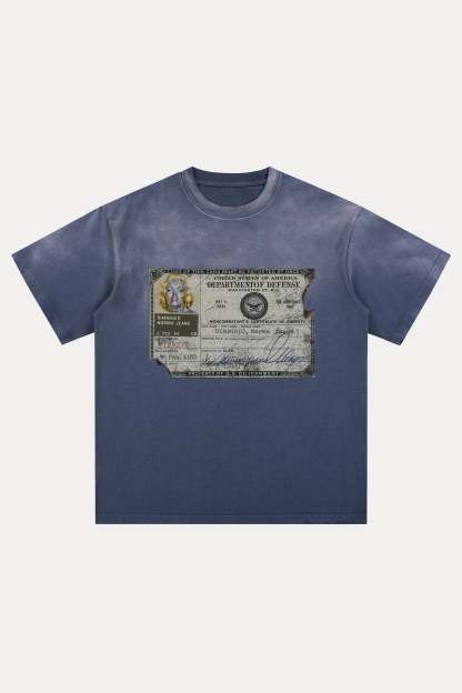 Evilnova Identity Distressed Washed T-Shirt-Evilnova