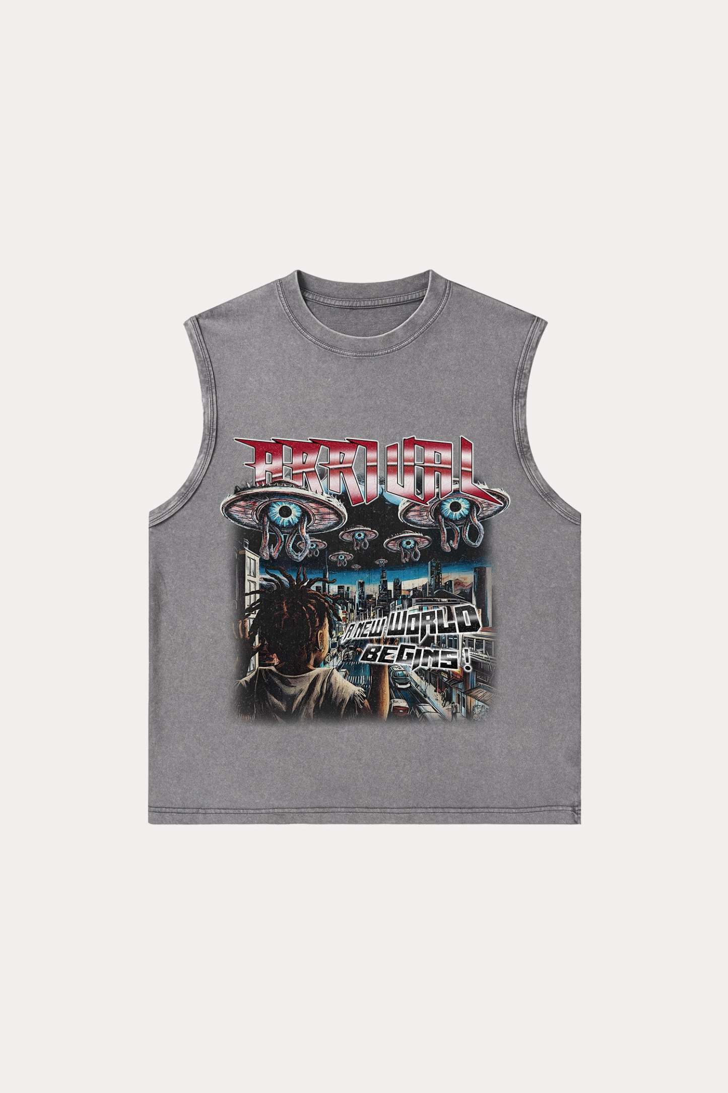 Evilnova Arrival Washed Tank Top-Evilnova